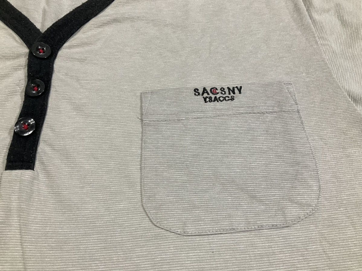 Y's × Yohji Yamamoto 🔥Vintage Sacsny Y’saccs Yohji Yamamoto Henley Shirt Size US L / EU 52-54 / 3 - 3 Thumbnail