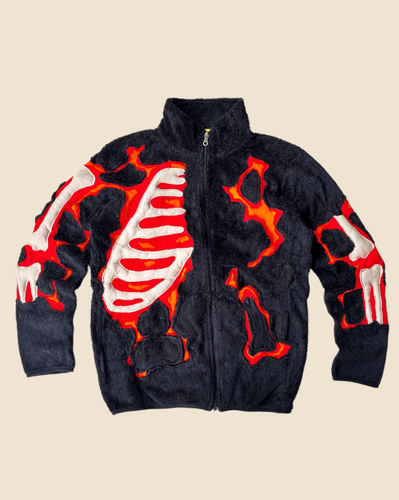 Handmade × Japanese Brand 1OF1 REWORKED SKELETON CRACKY LAVA POLAR FLEECE SIZE M Size US M / EU 48-50 / 2 - 1 Thumbnail