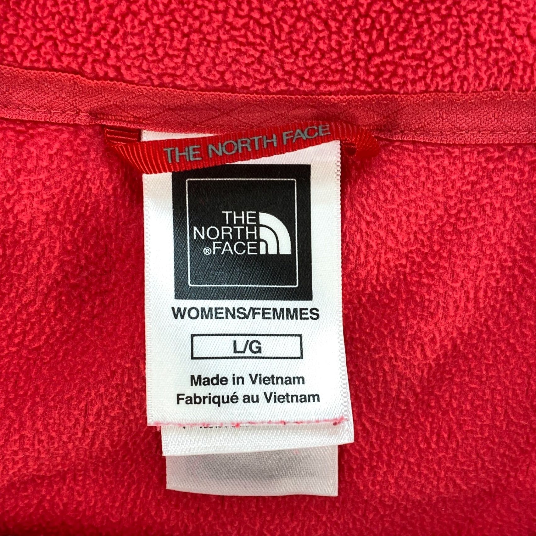 The North Face The North Face 1/4 Zip Fleece Womens Large Red Pullover Outdoor Casual Shirt Top Size L / US 10 / IT 46 - 7 Thumbnail