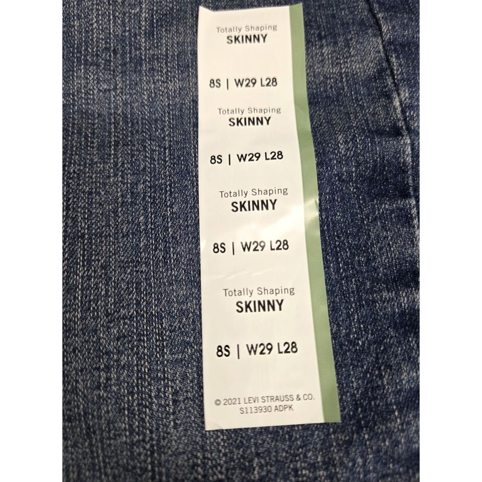Levi's Levi's Signature Skinny Jeans Women's Size 8s 29/28 NWT Blue Denim #8821 Size 30" / US 8 / IT 44 - 7 Thumbnail