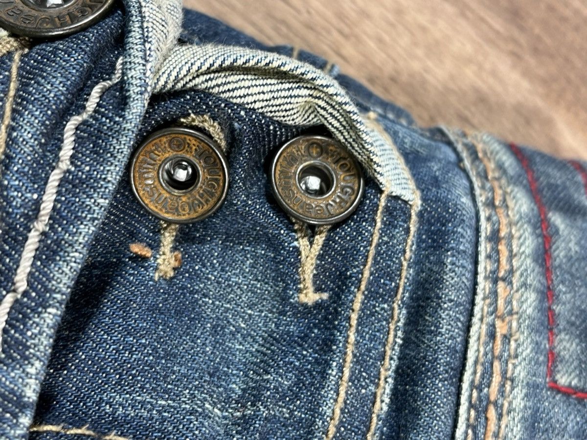 Japanese Brand Tough Vintage Distressed Denim Pants Jeans Size US 32 / EU 48 - 9 Thumbnail