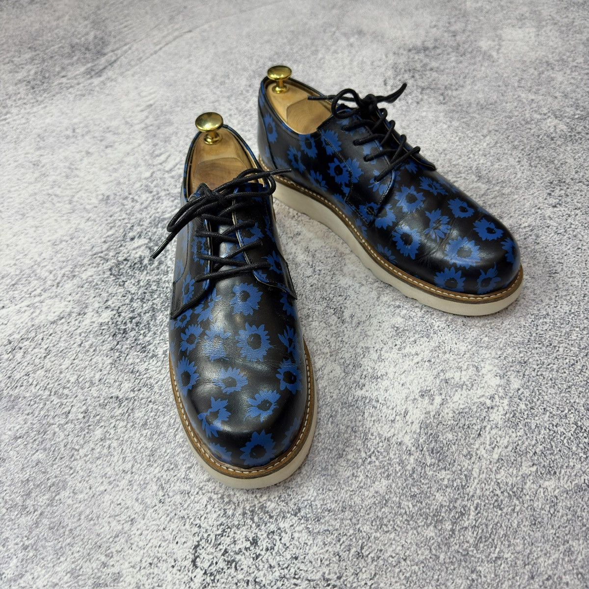 Designer × Soulland Soulland Mens Leather Derbies US9 UK8 EU42 27cm Size US 9 / EU 42 - 3 Thumbnail