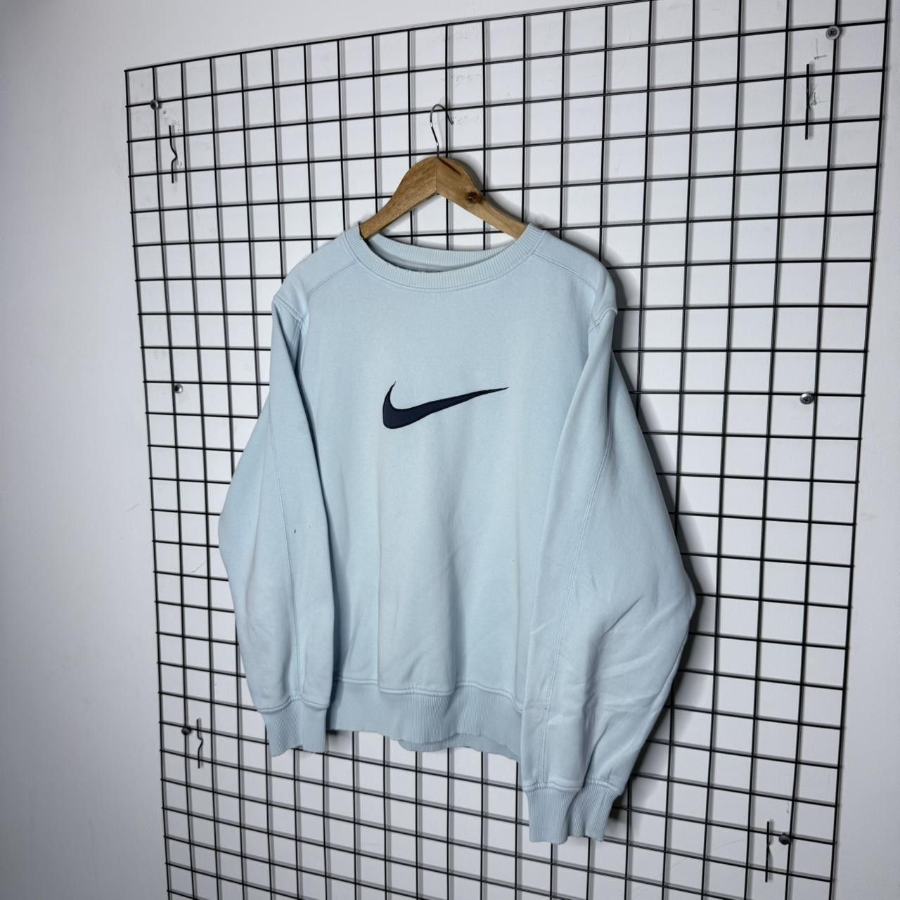 Nike Nike Vintage 90s Crewneck Baby Blue Retro Size US M / EU 48-50 / 2 - 3 Thumbnail