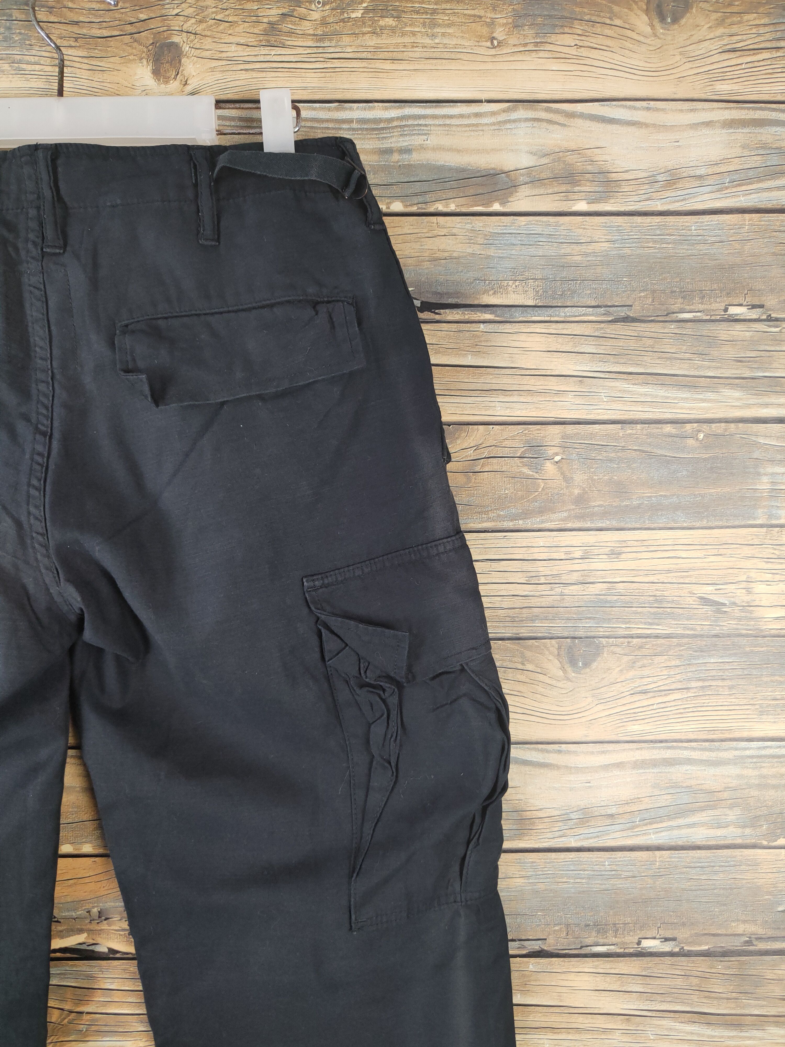 Japanese Brand DL B.Smith Black Multipocket Tactical Cargo Pants #1651 Size US 31 - 10 Thumbnail