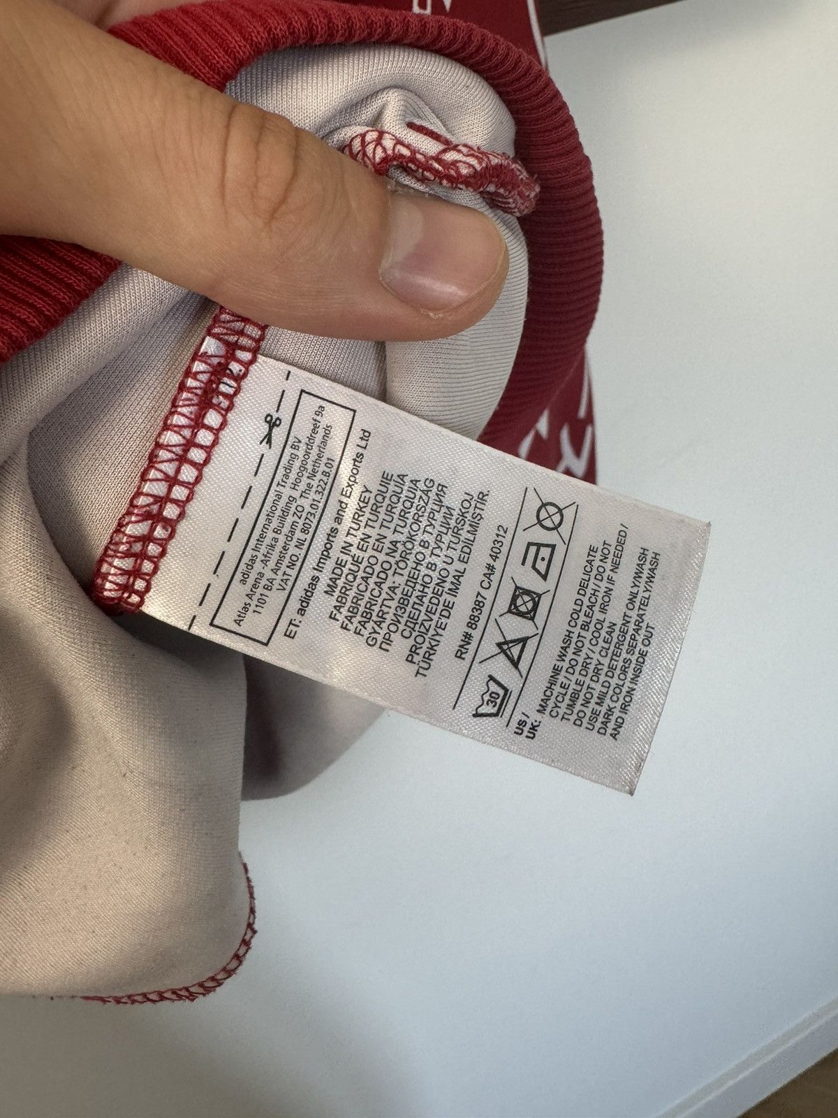 Adidas × Pharrell Adidas x Pharrell Williams Red Crewneck Monogram Streetwear Size US S / EU 44-46 / 1 - 6 Thumbnail