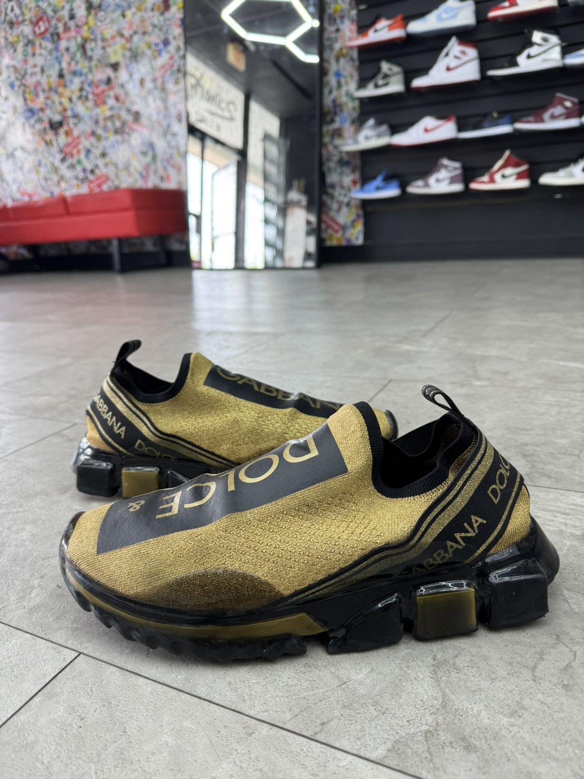 Dolce & Gabbana Dolce & Gabbana Sorrento Melt Gold Black Size US 10.5 / EU 43-44 - 4 Thumbnail