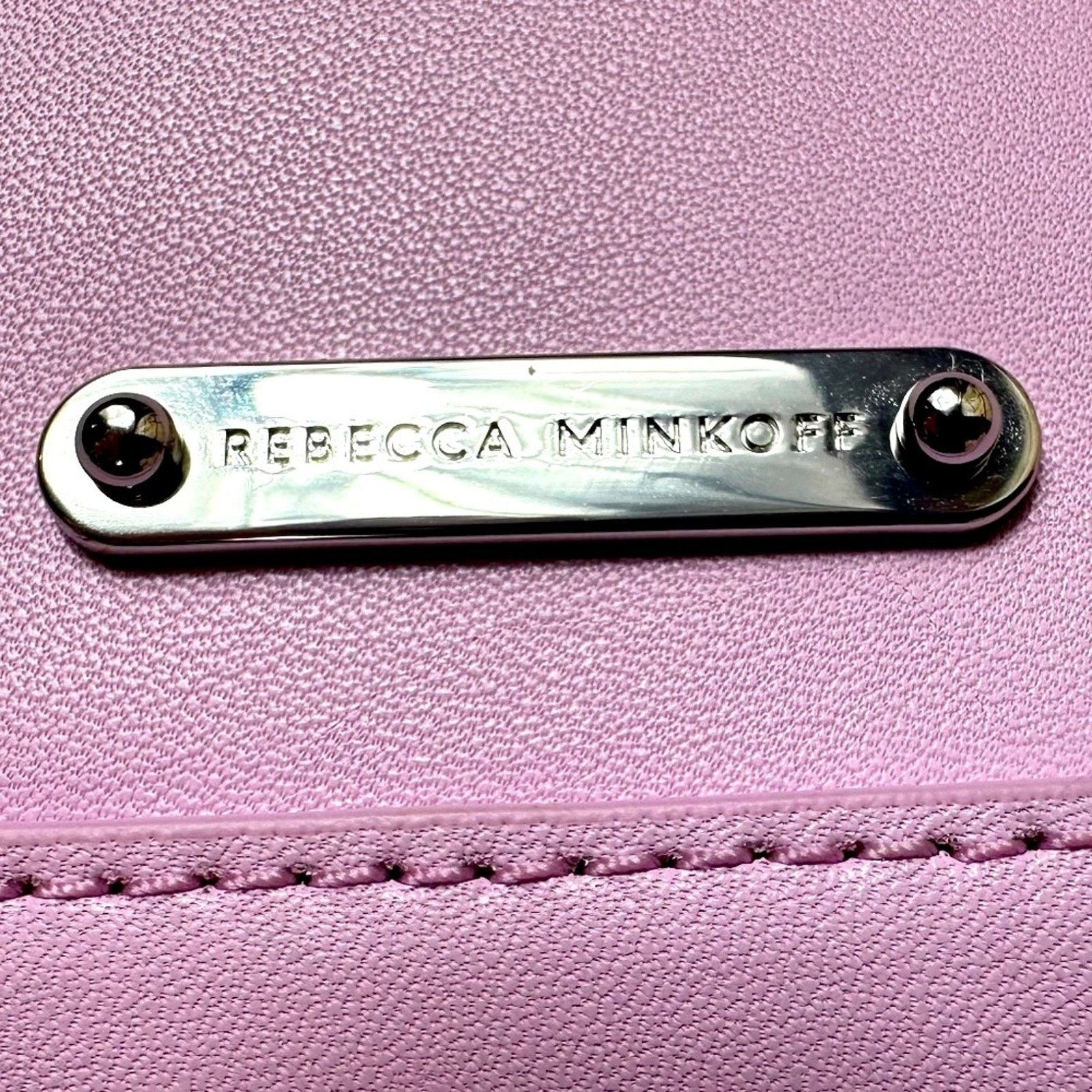 Rebecca Minkoff Rebecca Minkoff Girl Power Leather Zip Clutch Light Orchid Size ONE SIZE - 8 Thumbnail