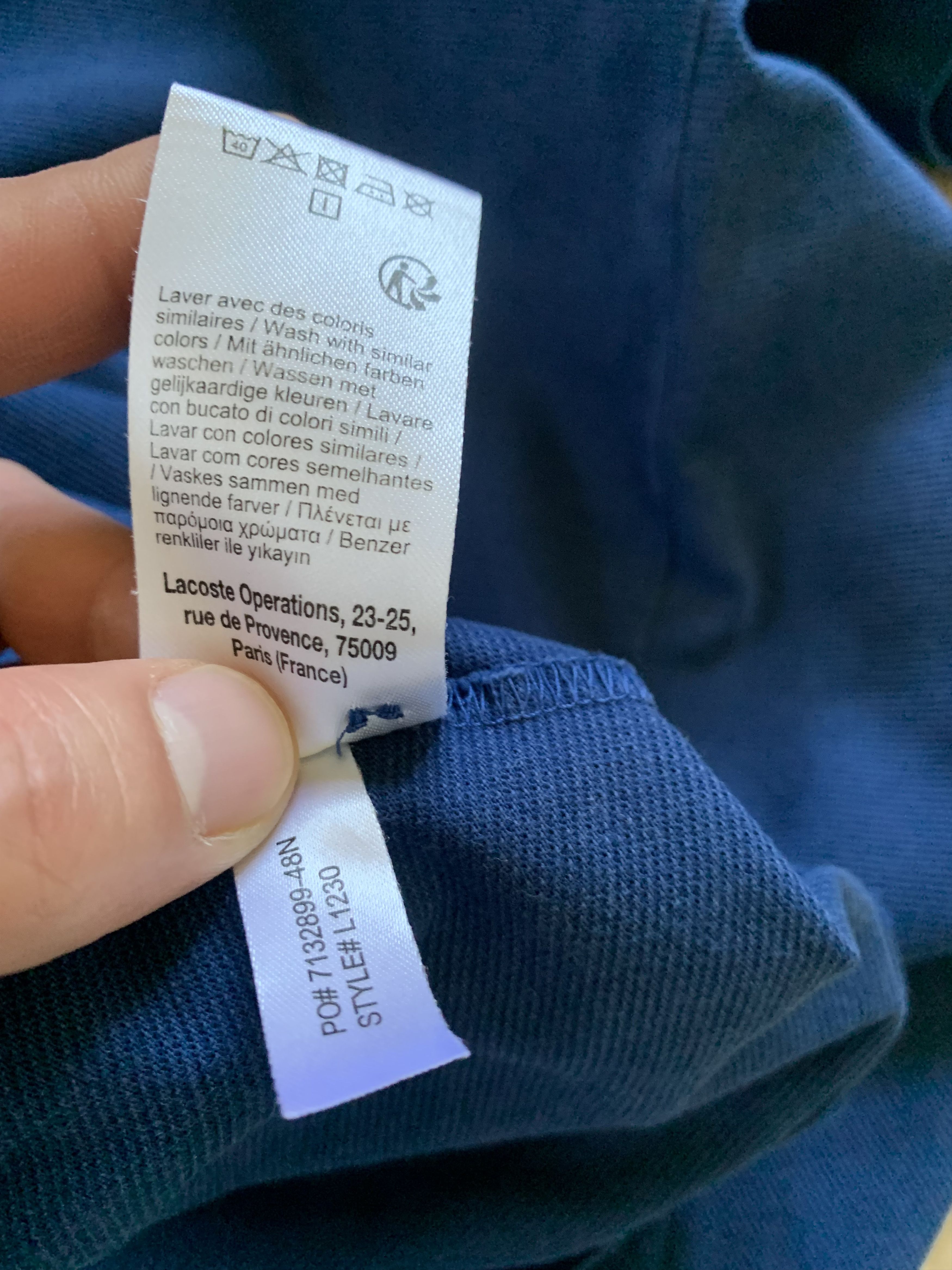 Lacoste Lacoste Sport Blue Cotton Polo Size US XXL / EU 58 / 5 - 7 Thumbnail