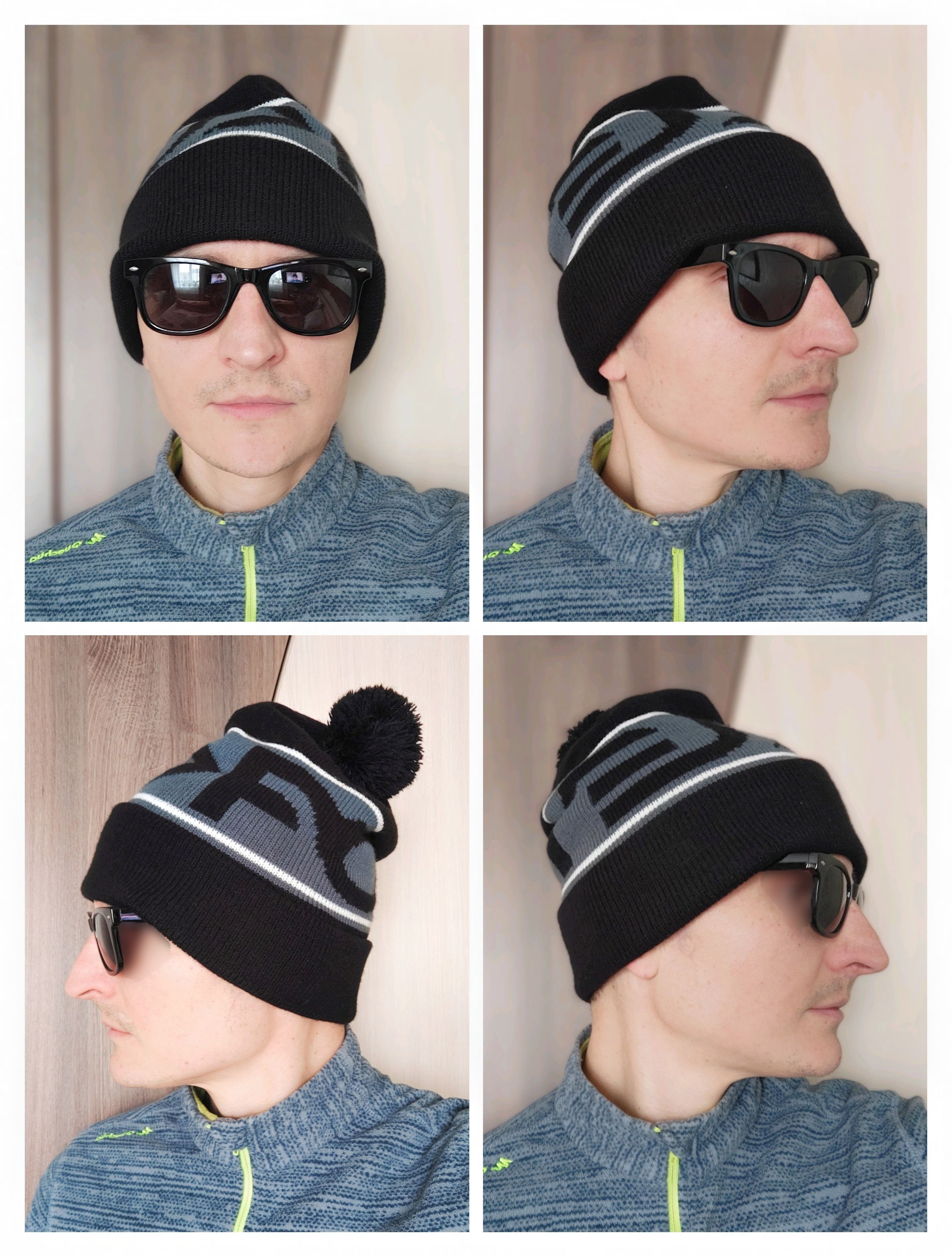 Oakley Oakley Factory Cuff Beanie Blackout hat with pompon Oakley Size ONE SIZE - 3 Thumbnail