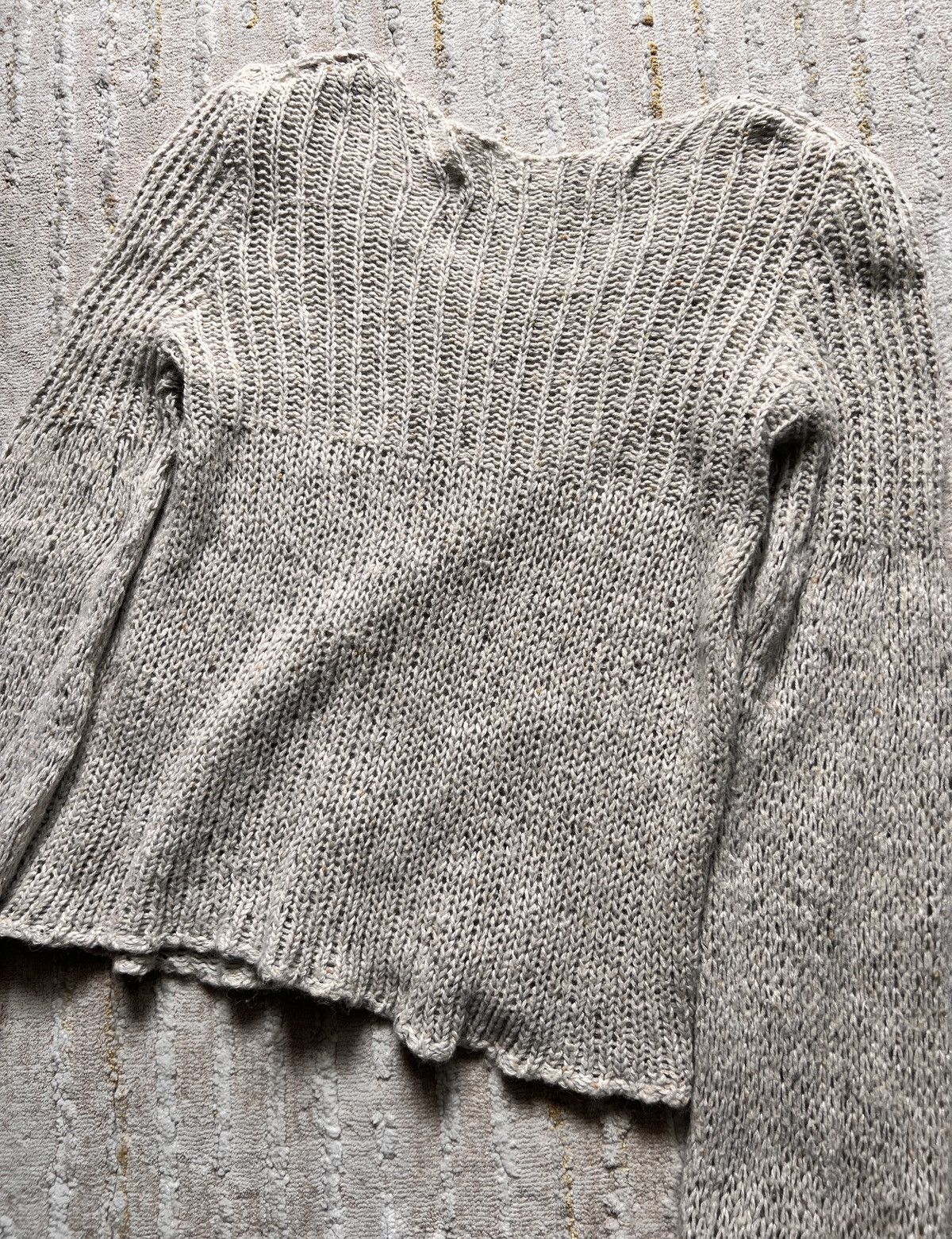 GOAT Crew × Le Grande Bleu (L.G.B.) GOA Wide Neck Beige Knitted Sweater Size US S / EU 44-46 / 1 - 6 Thumbnail