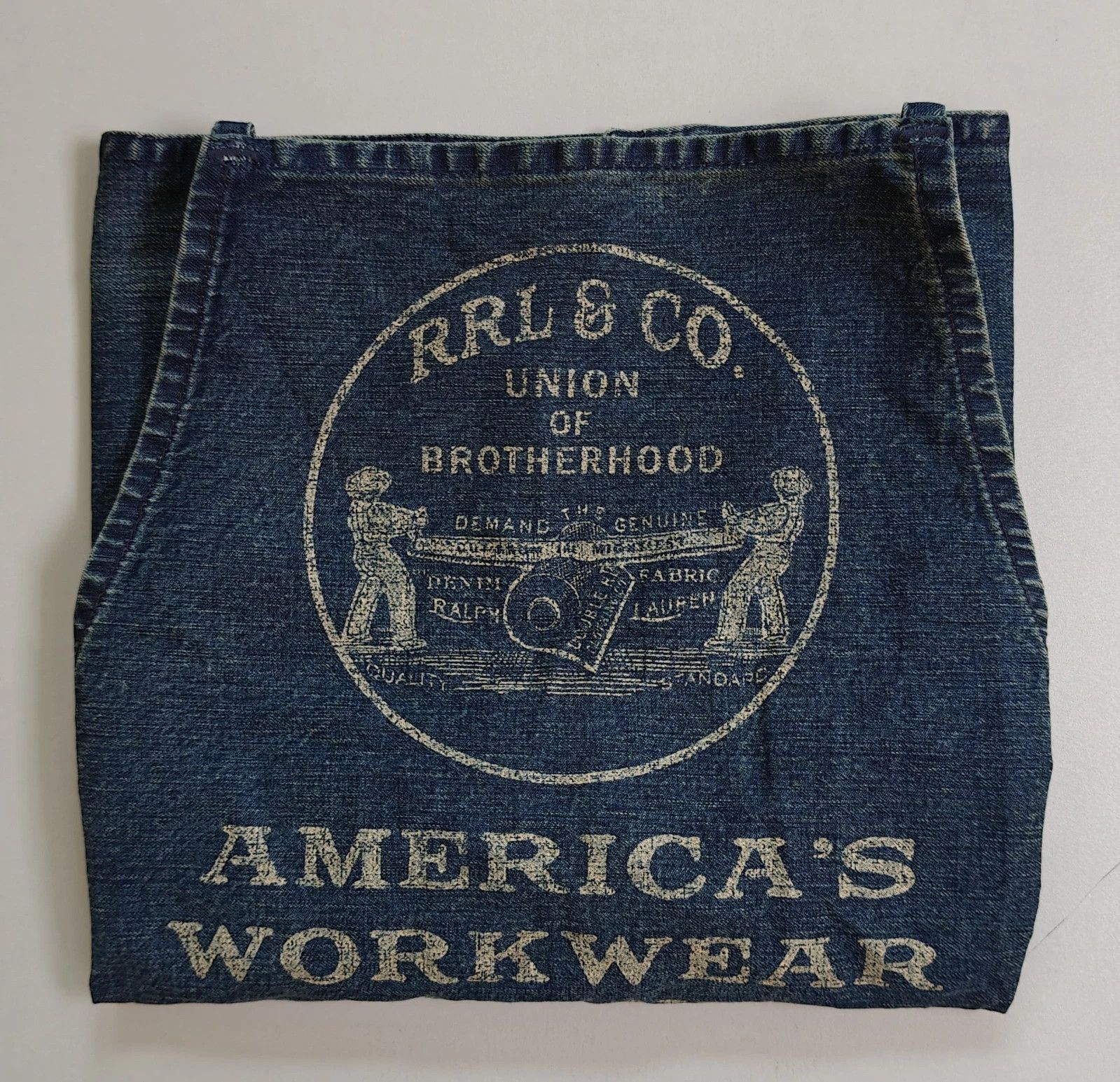RRL Ralph Lauren Double RL Cotton Denim Apron FTP 1203 Size ONE SIZE - 3 Thumbnail