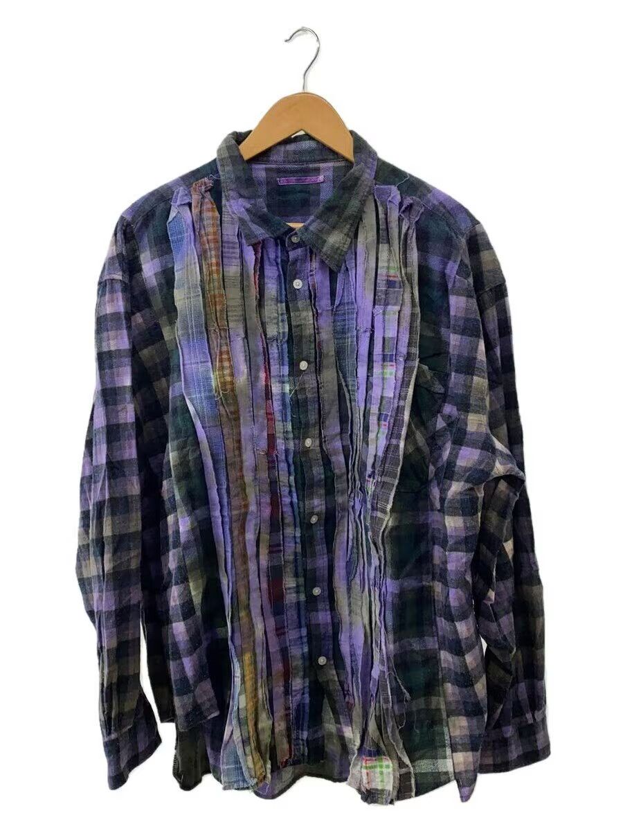 Needles Reconstructed Rebuild Flannel Shirt Size US XL / EU 56 / 4 - 1 Thumbnail