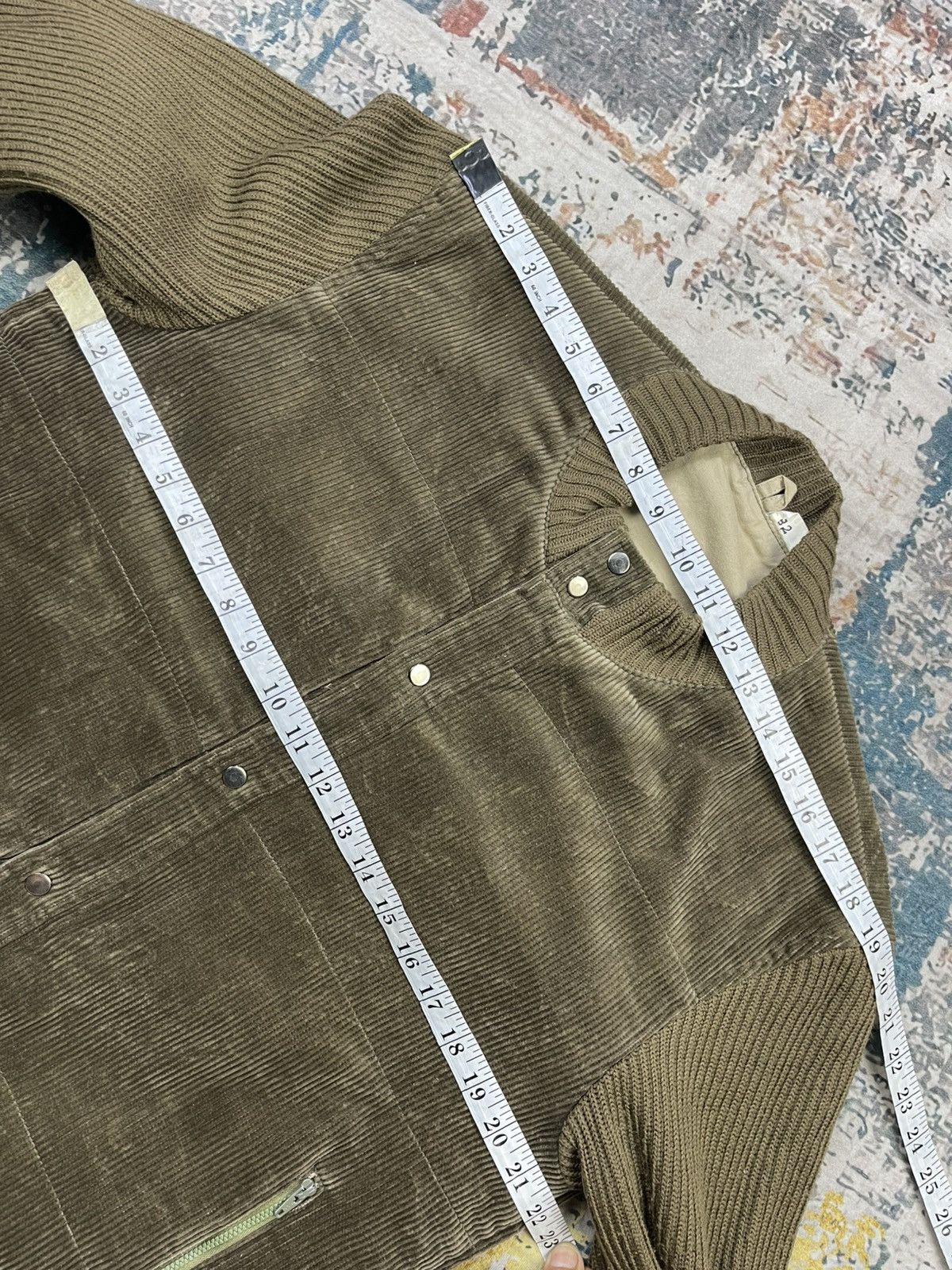 Japanese Brand D’Urban Corduroy Ribbed Knit Sleeve Button Closure Jacket Size US M / EU 48-50 / 2 - 9 Thumbnail