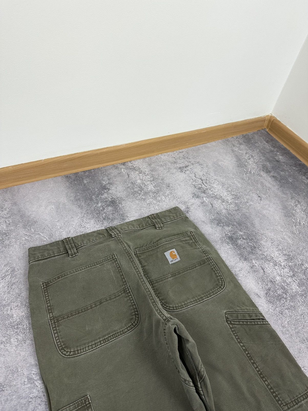 Carhartt Vintage Carhartt Double Knee Faded Khaki Y2K Carpenter Pants Size US 34 / EU 50 - 5 Thumbnail