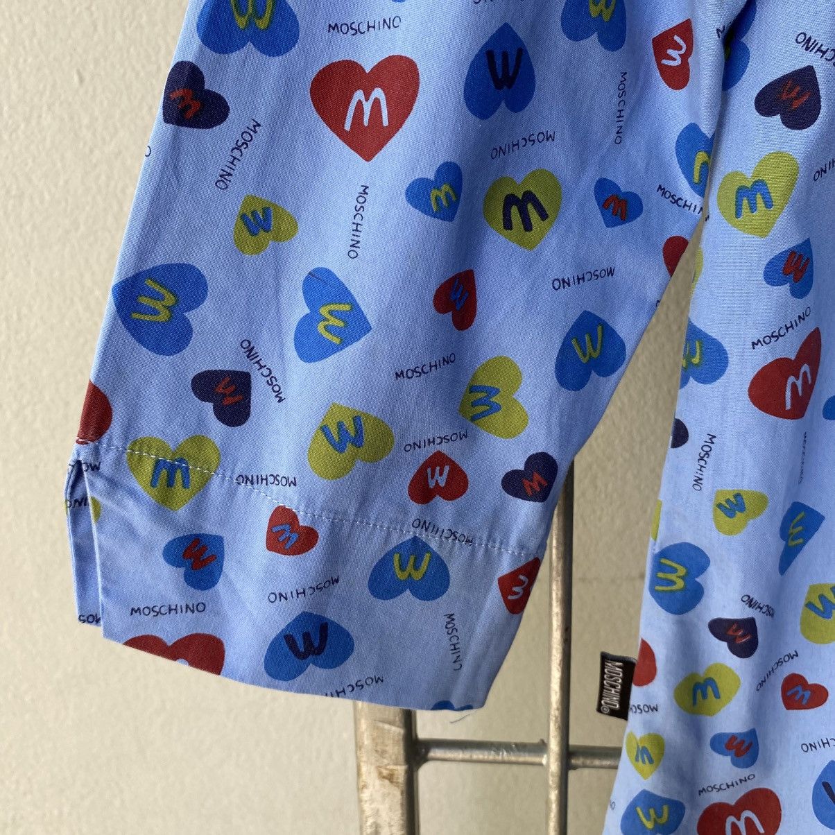 Moschino MOSCHINO Blue M&M Print Shirt Size L / US 10 / IT 46 - 16 Thumbnail
