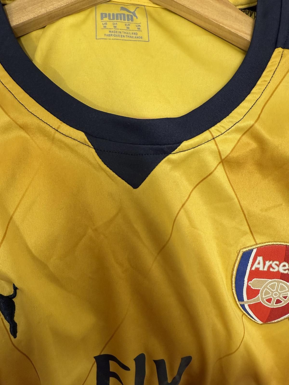 Puma Arsenal FC Yellow and Navy Football Jersey Size US M / EU 48-50 / 2 - 3 Thumbnail