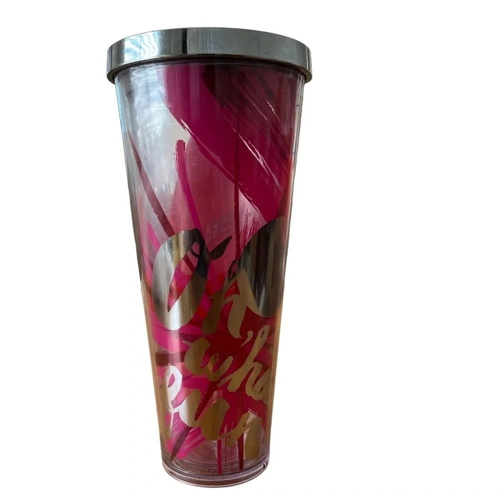 The Unbranded Brand Starbucks 2014 “Oh What Fun” cold beverage 24oz tumbler. Size ONE SIZE - 1 Thumbnail