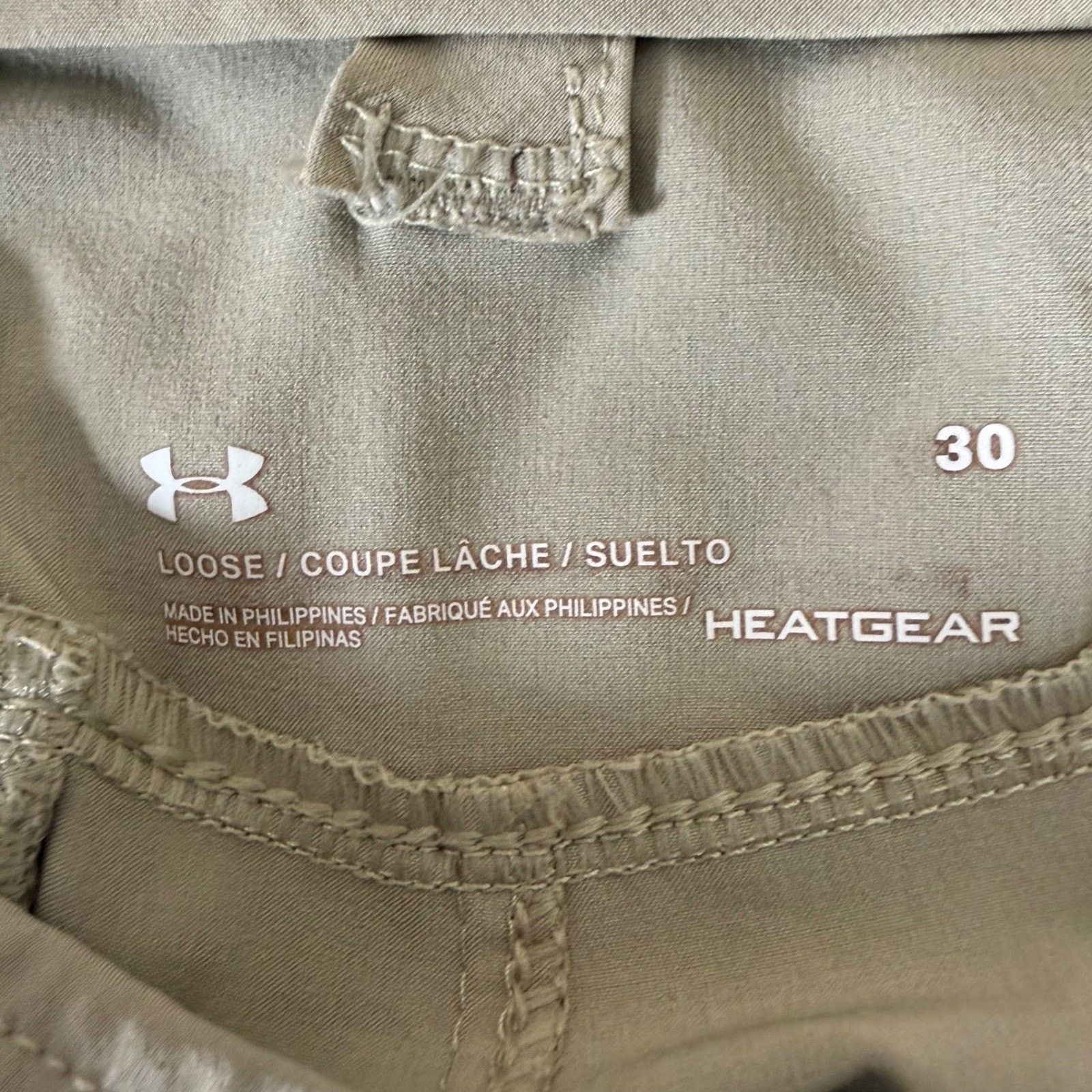 Under Armour Under Armour HeatGear Tactical Cargo Shorts Mens 30 Tan Size US 30 / EU 46 - 2 Thumbnail