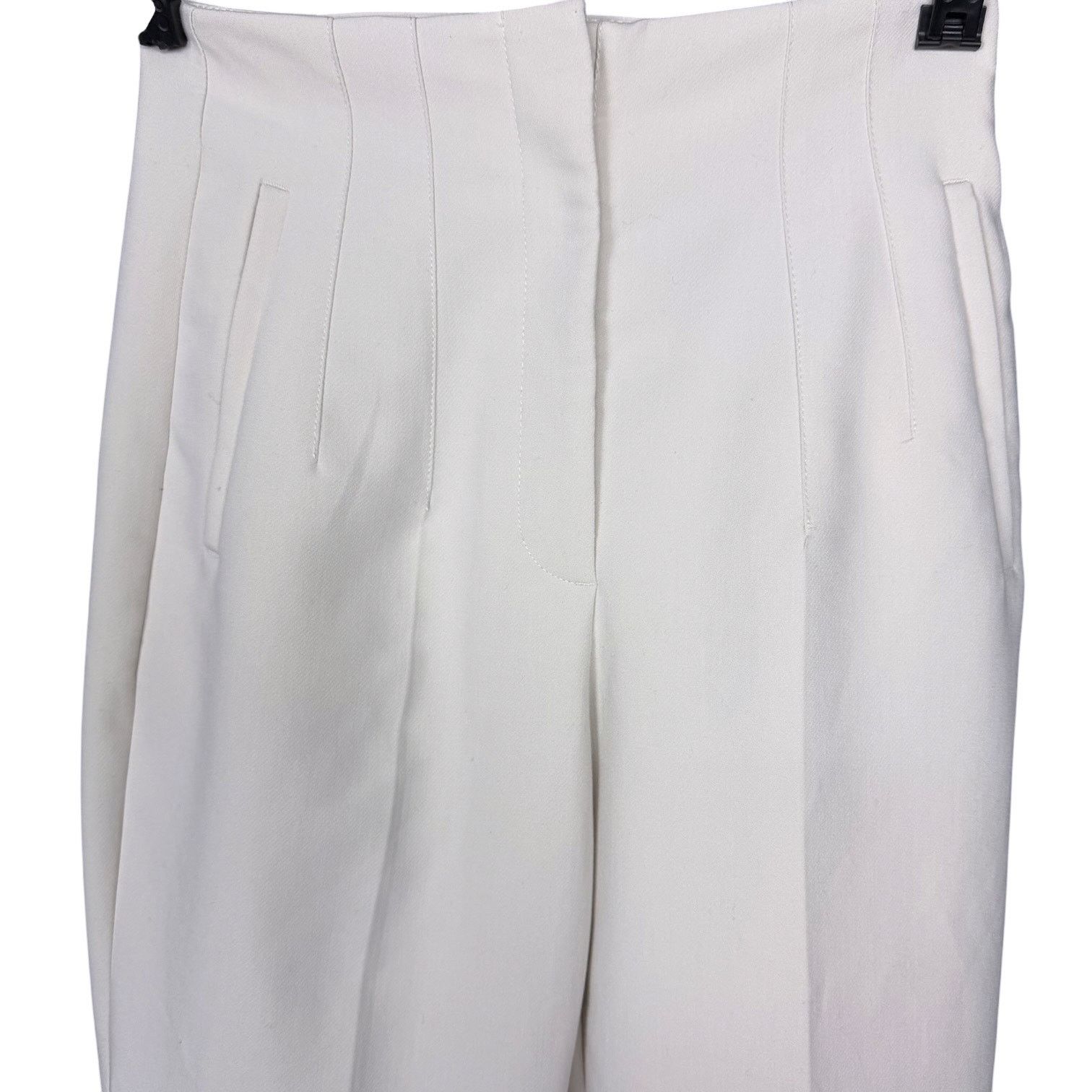 Zara Zara Off White Dress Pants Slacks Women's 5 Faux Pleated Size 26" / US 2 / IT 38 - 5 Thumbnail