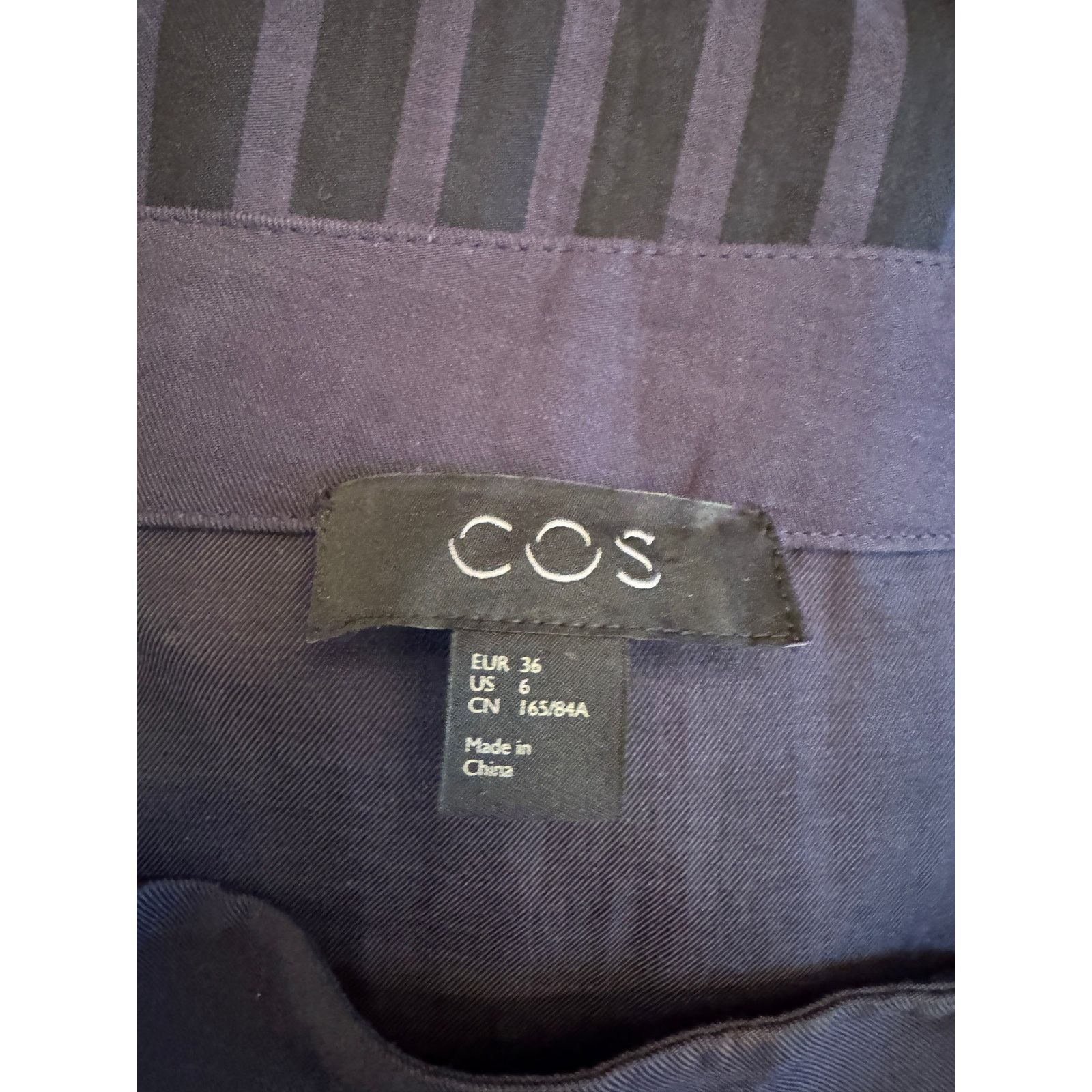 Cos Cos Black & Gray Stripe Dress Ladies Size 6 Size M / US 6-8 / IT 42-44 - 2 Thumbnail