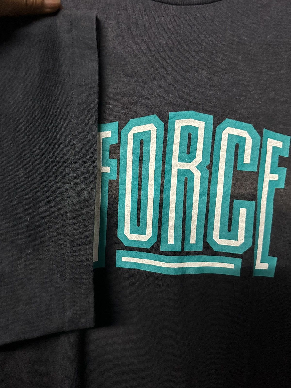Nike × Vintage Thrashed Vintage 90s Nike Air Force Sun Faded Single Stitch Size US XL / EU 56 / 4 - 8 Thumbnail