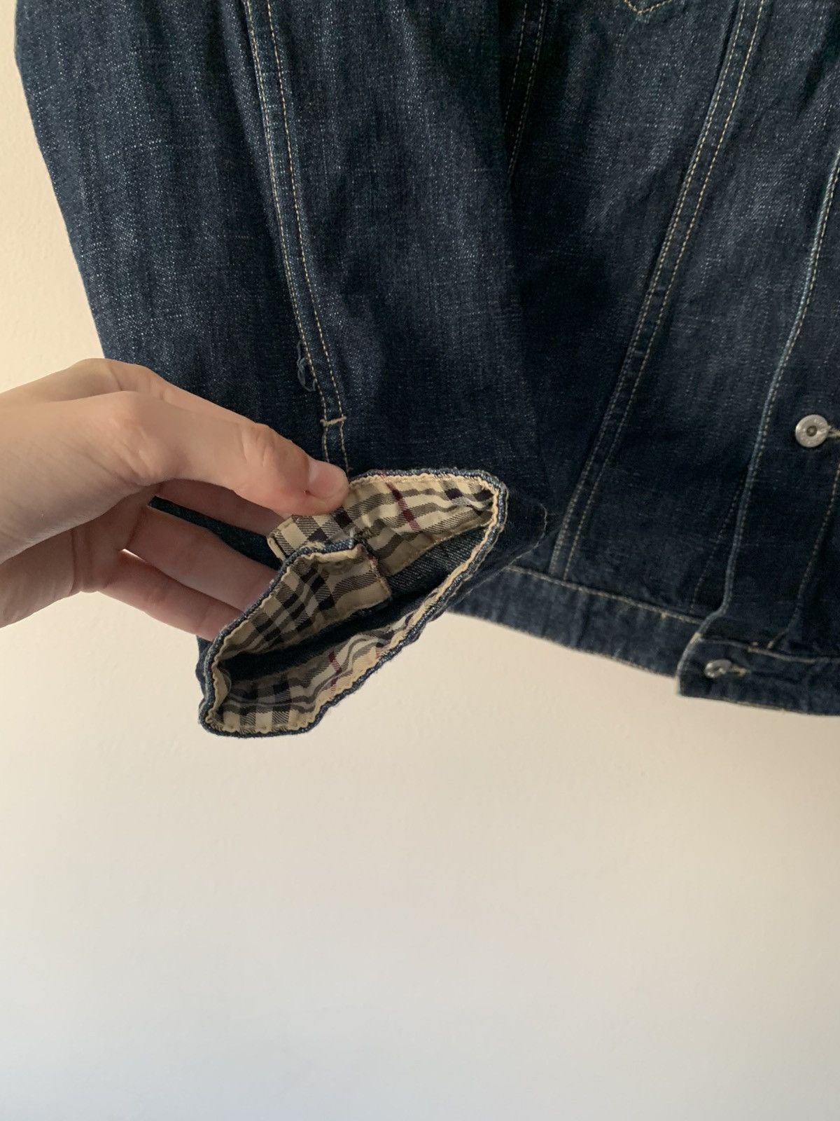 Burberry 🔥VINTAGE BURBERRY DENIM JACKET Size M / US 6-8 / IT 42-44 - 7 Thumbnail