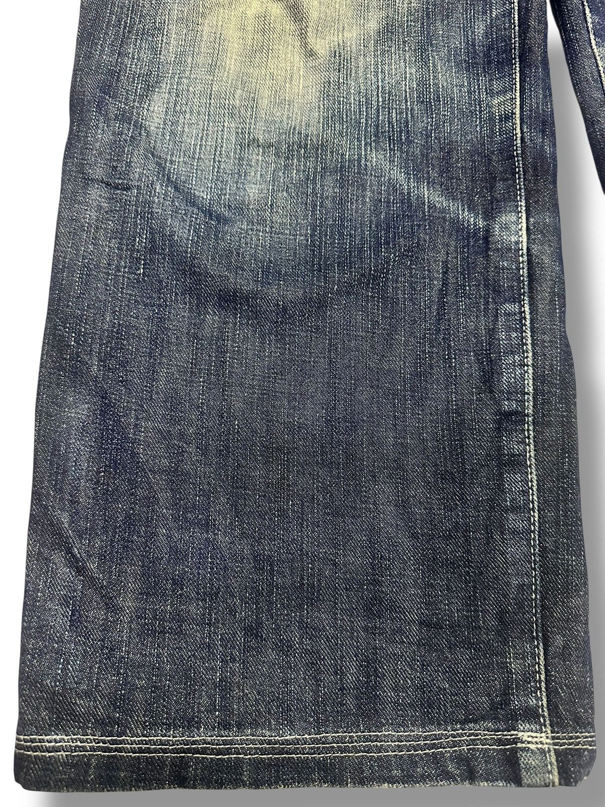 Japanese Brand TheStyleKey Embroidered Vintage Jean Baggy Loose Style Faded Size US 33 - 10 Thumbnail
