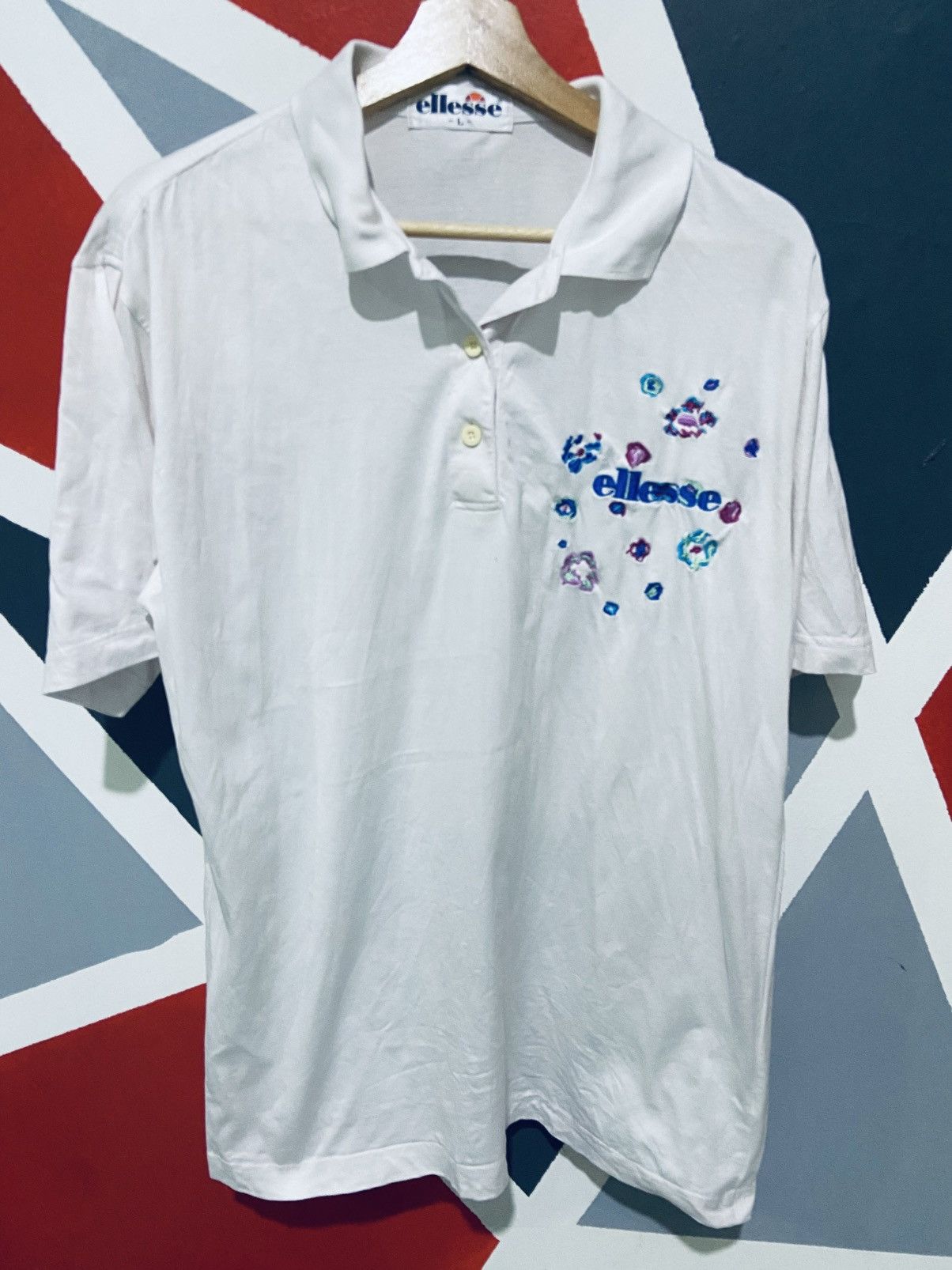 Ellesse Rare!! ELLESSE Collar Shirt Polos Large Size Size US L / EU 52-54 / 3 - 1 Thumbnail