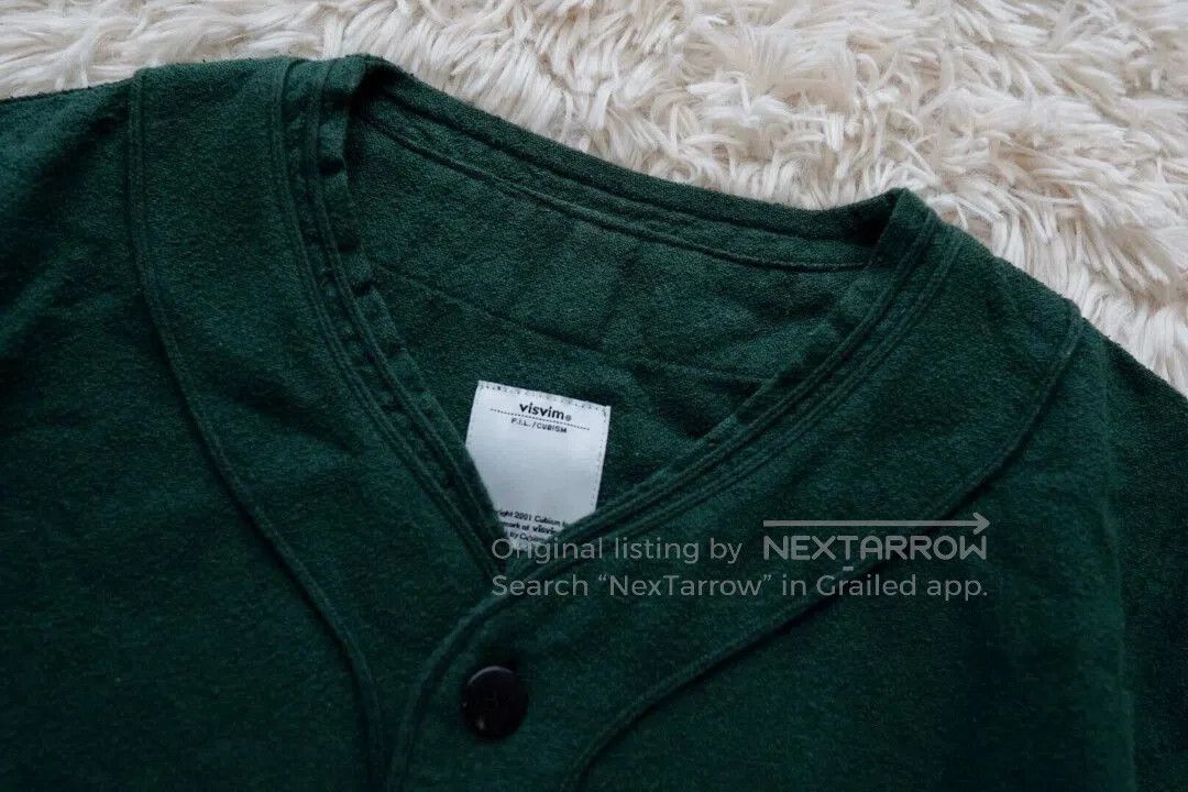 Visvim Green Long Sleeve Buttoned Shirt. Size US S / EU 44-46 / 1 - 3 Thumbnail