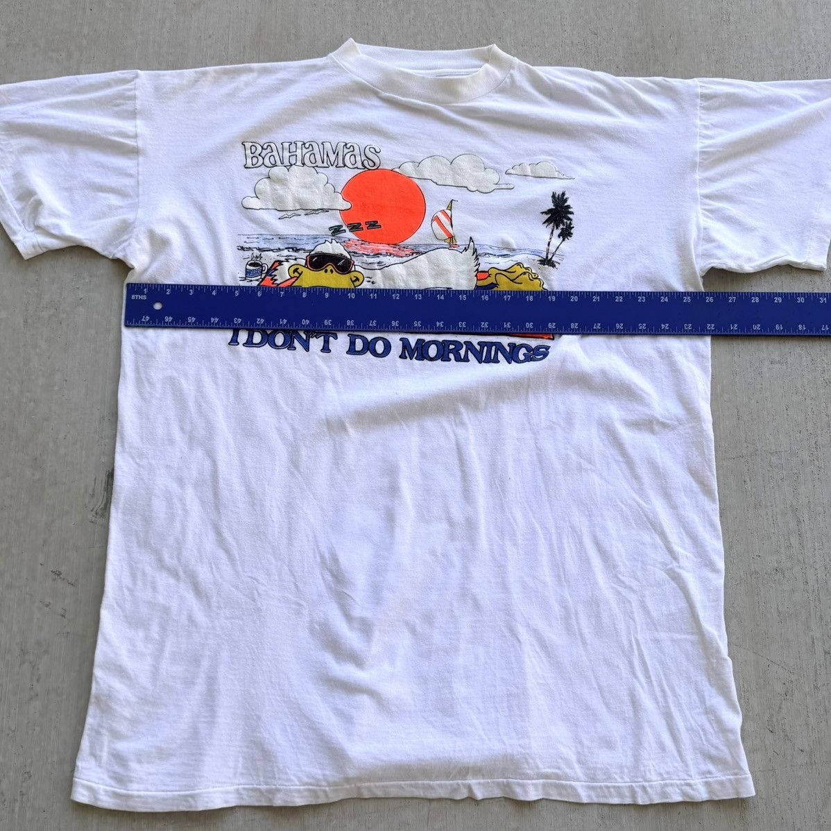 Vintage Vintage Funny Duck T Shirt Bahamas Single Stitch 90s Size US XXL / EU 58 / 5 - 6 Thumbnail