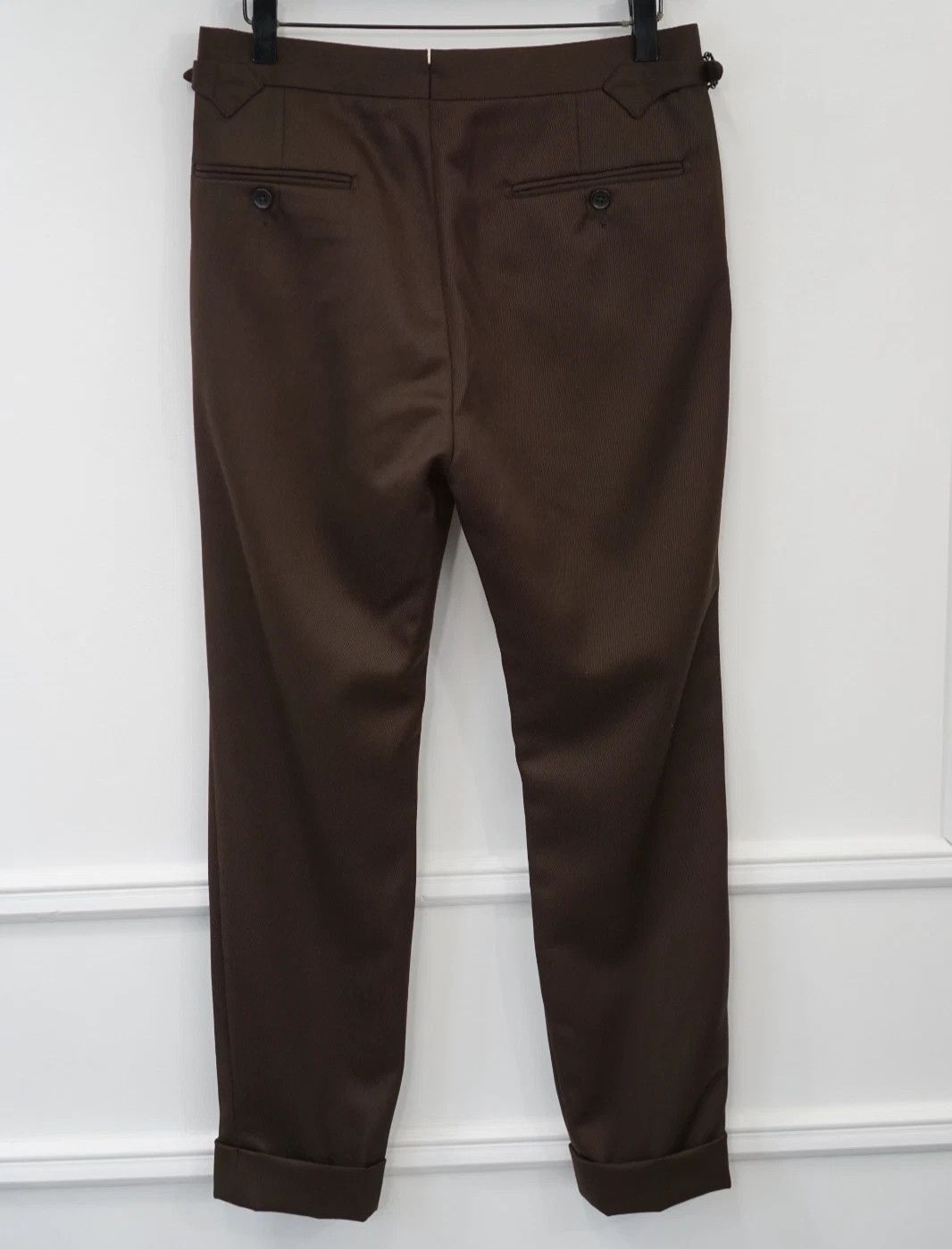 Suitsupply Men Suitsupply Pants Pure Wool Vigo Brown Size UK/US40 Size 40R - 2 Thumbnail
