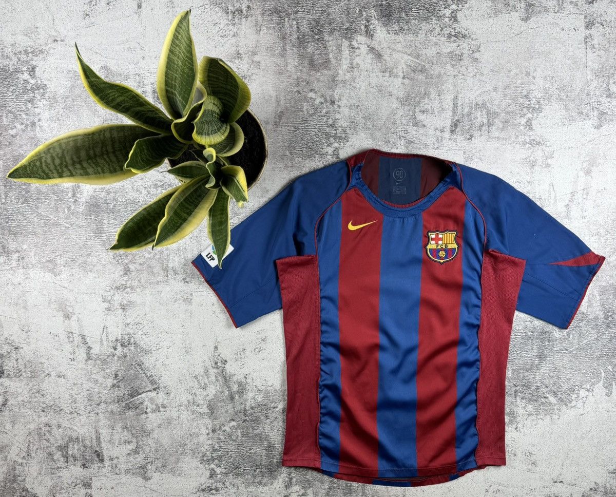 Nike BARCELONA 2004/2005/2006 Home Vintage Nike Soccer Football Football Shirt Jersey Size US S / EU 44-46 / 1 - 1 Thumbnail