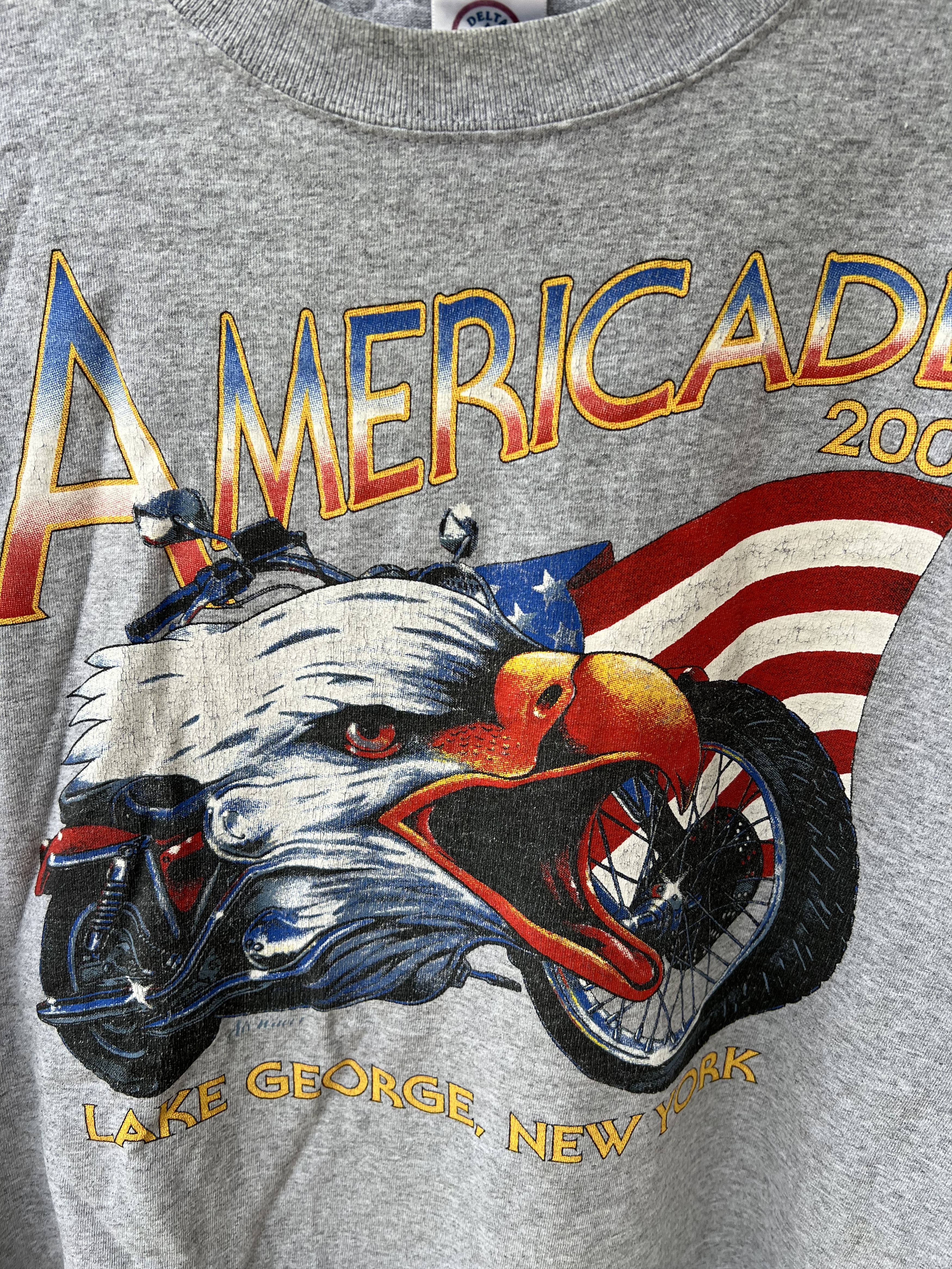 Vintage 2003 Americade Bike T-Shirt Lake George Nee York Size US XL / EU 56 / 4 - 7 Thumbnail