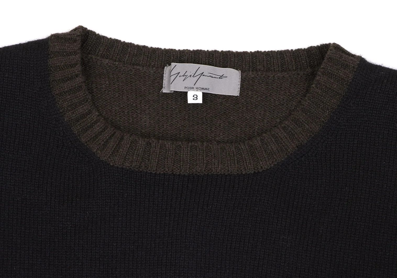 Yohji Yamamoto Yohji Yamamoto Wool Knitwear in Black, Brown, Khaki Size US M / EU 48-50 / 2 - 3 Thumbnail
