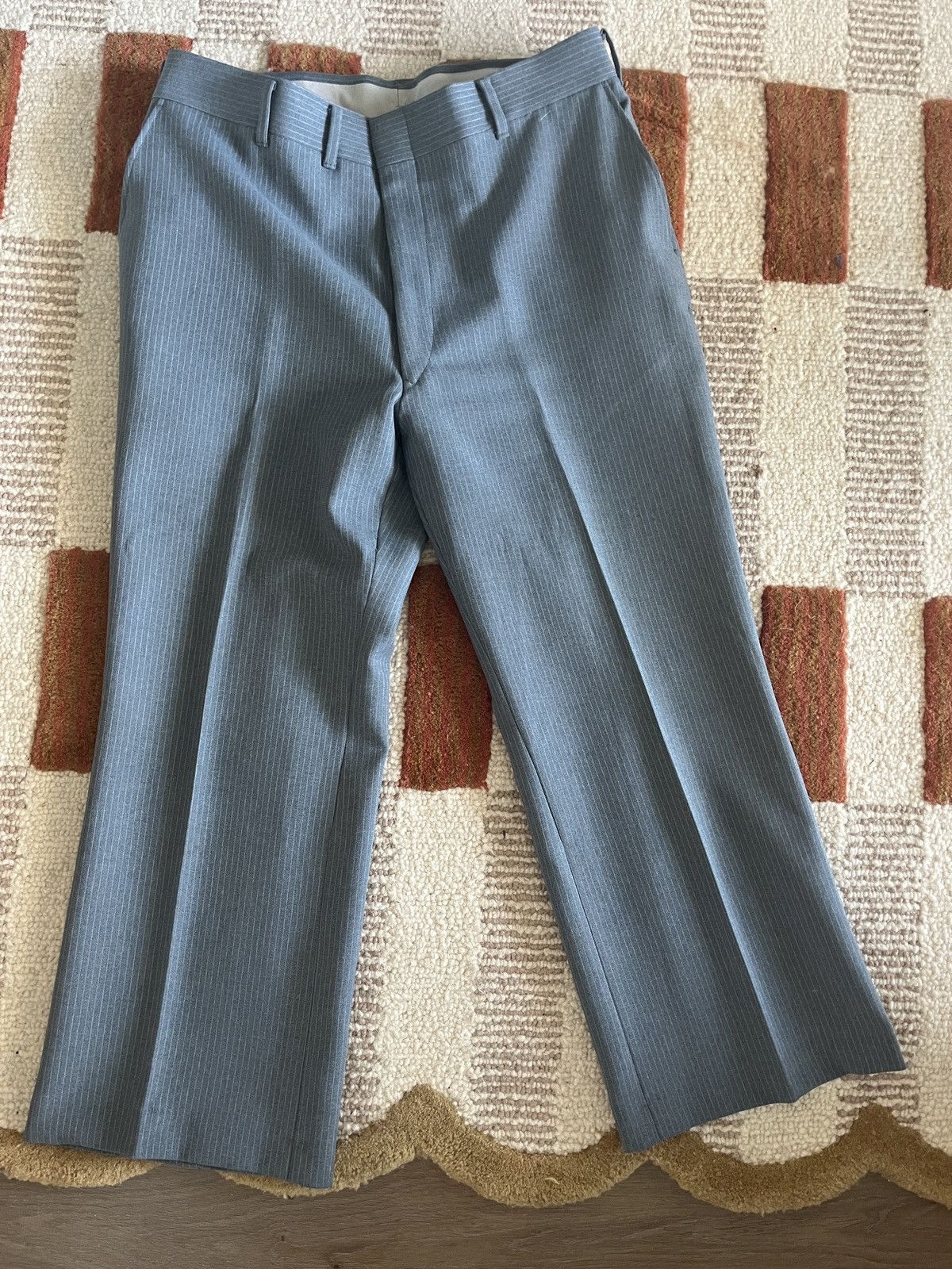 Other Light blue pinstripe trousers Size 36R - 1 Thumbnail