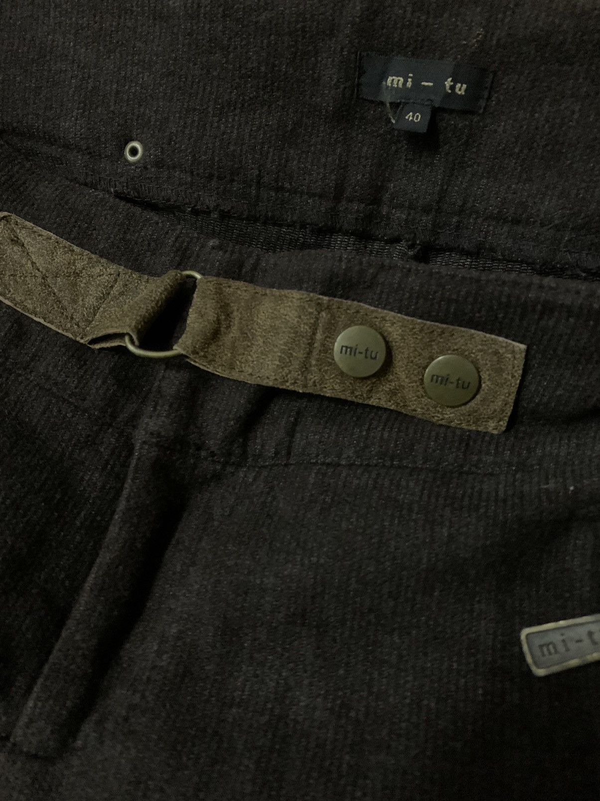 Japanese Brand 💥Avant-Garde Japanese Designer Mi-tu Cargo Pant Size 26" / US 2 / IT 38 - 5 Thumbnail