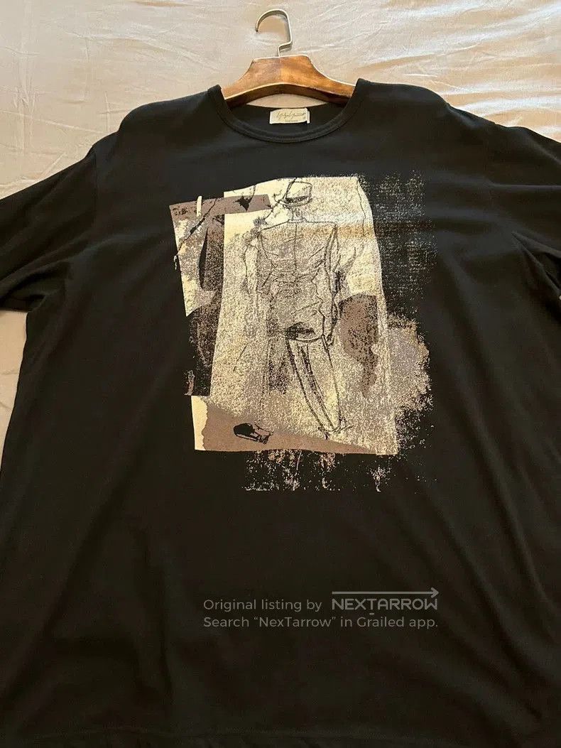 Yohji Yamamoto Black Short-Sleeve Shirt.