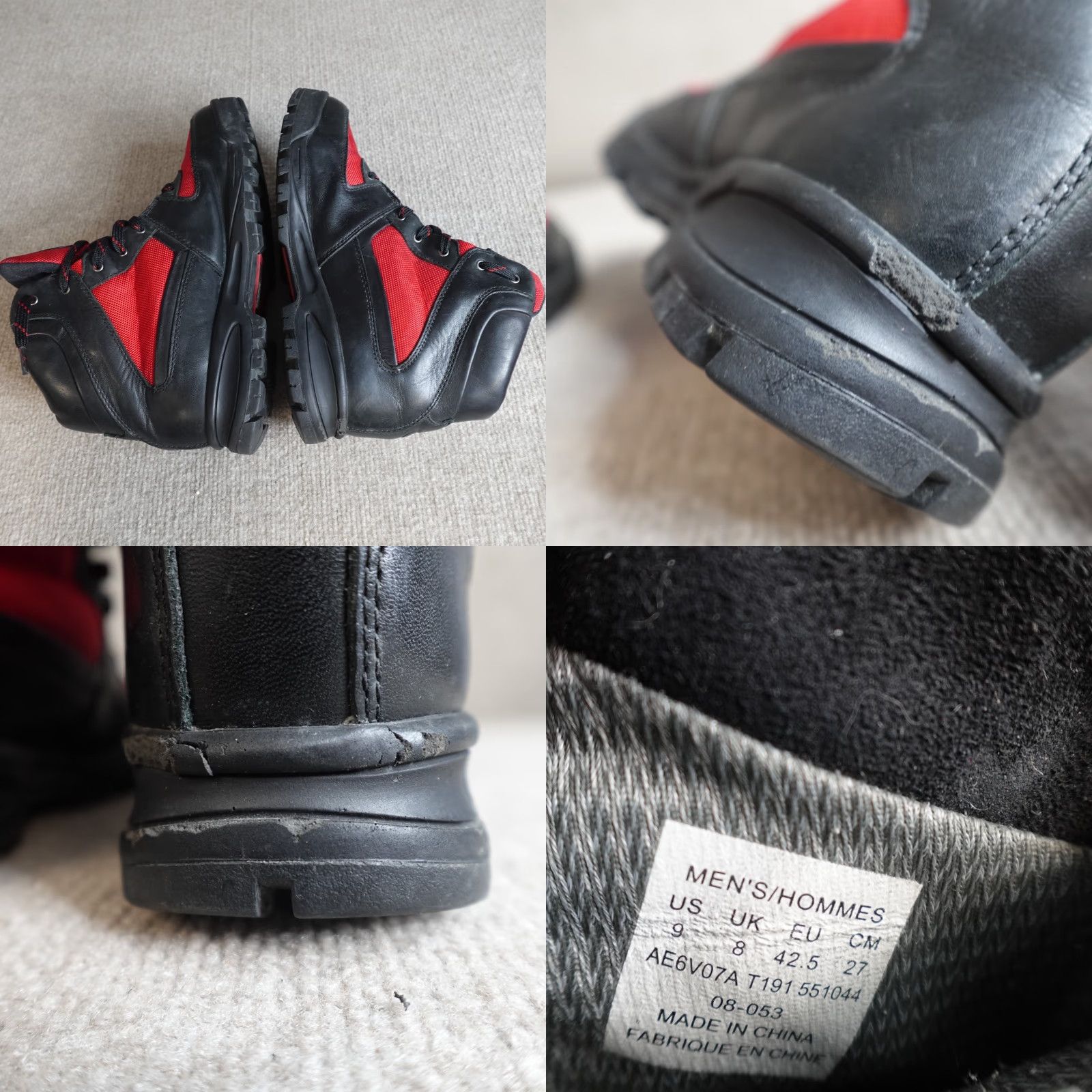 The North Face VINTAGE The North Face Mens Boots Snow Boot Leather Black 9 Rugged Rubber Sole - Mens Size US 9 / EU 42 - 9 Thumbnail