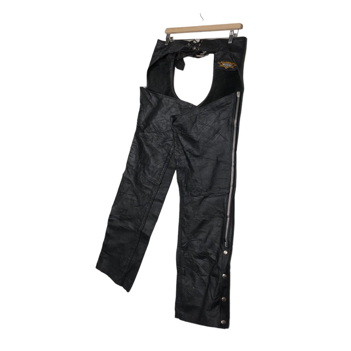 Genuine Leather × Vintage 📌VINTAGE COW BOY RIDER LEATHER RACING UNIVERSAL RIDER USA Size US 32 / EU 48 - 3 Thumbnail