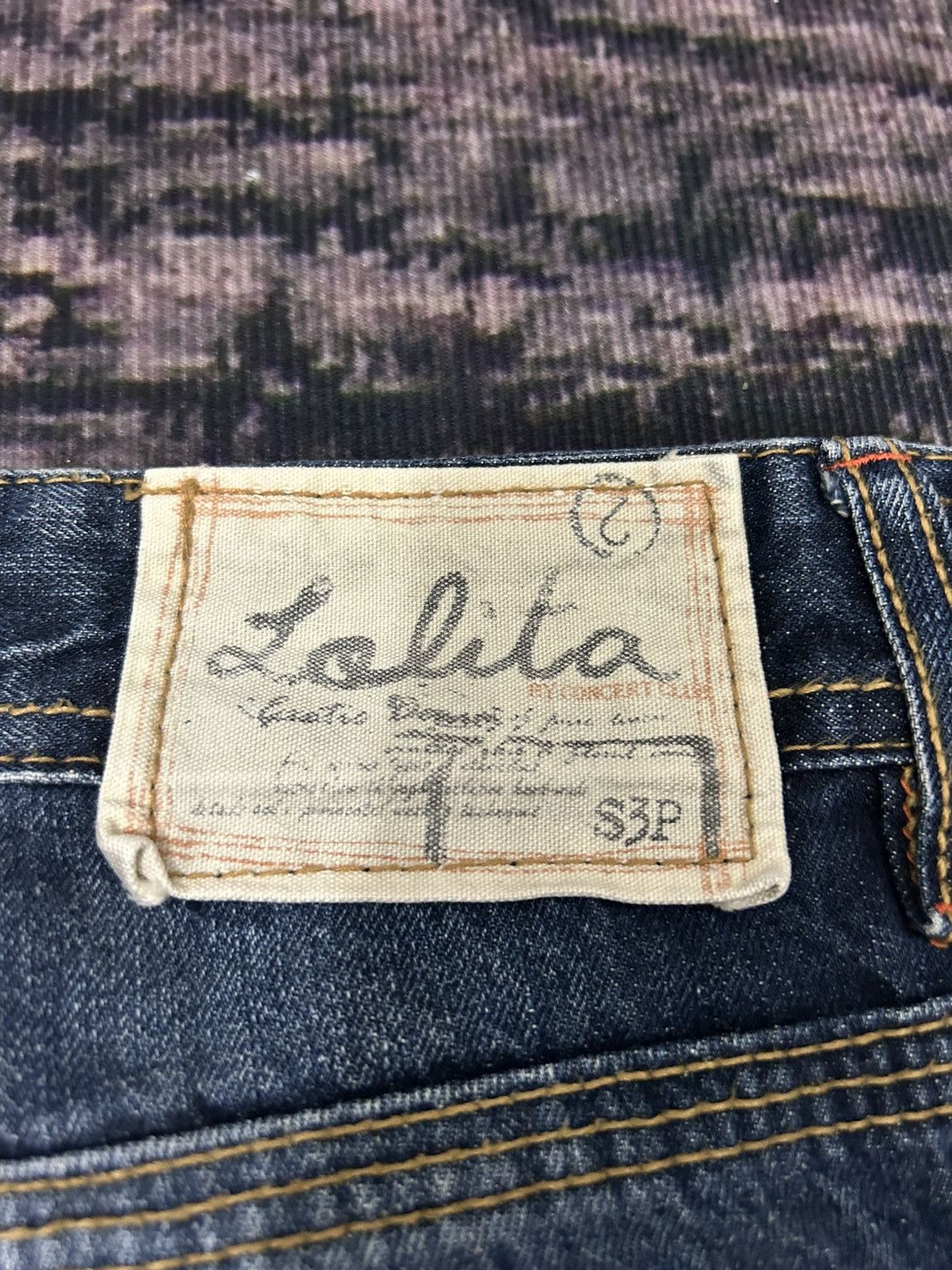 Tornado Mart Lolita Mud Clawmark Leather Pocket Back Flare Jeans Size US 30 / EU 46 - 12 Thumbnail