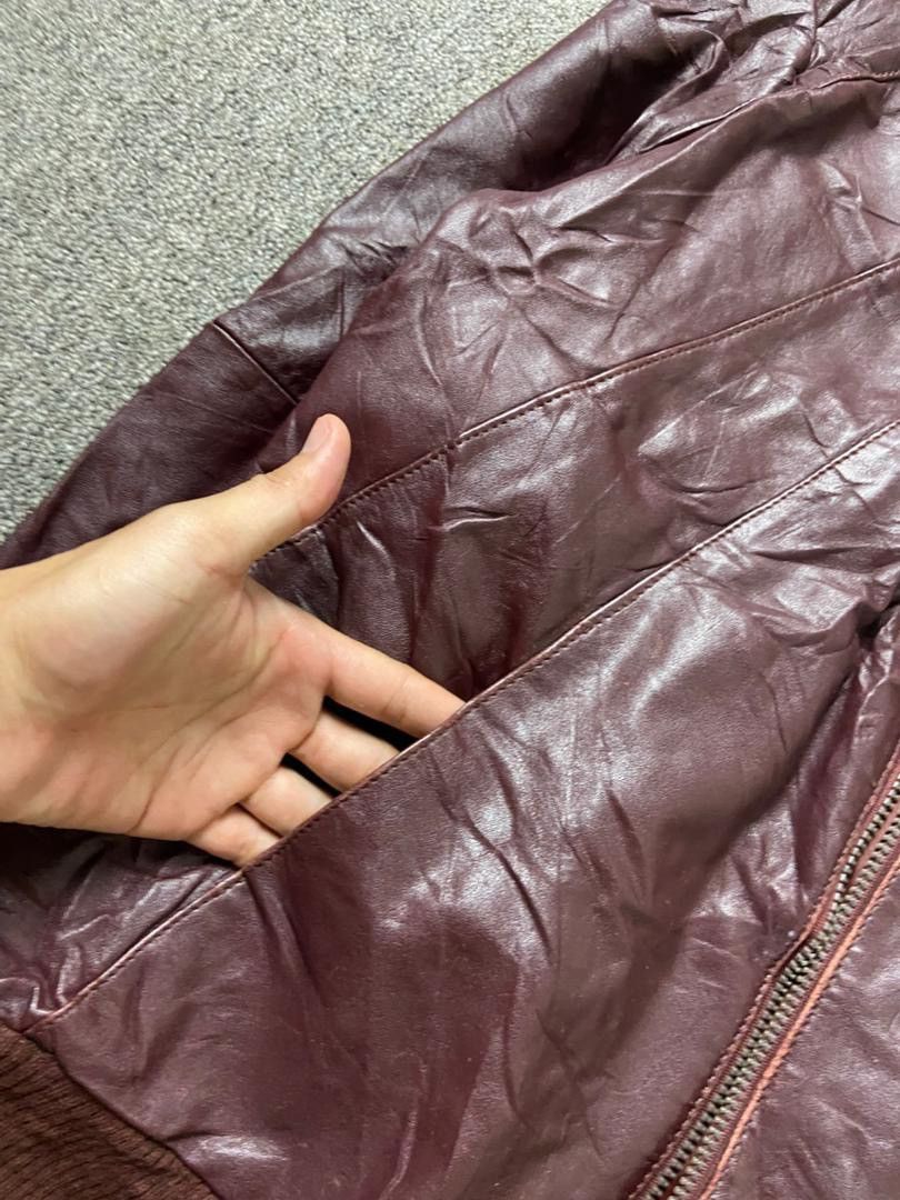 Japanese Brand ECHTES LEDER Bomber Style Leather Jacket (197) Size US XS / EU 42 / 0 - 8 Thumbnail