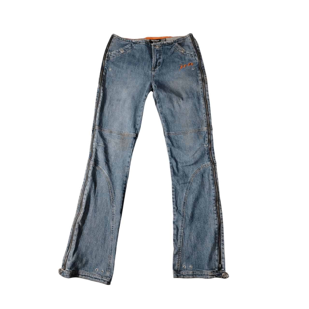 Harley Davidson × Hypebeast Vintage Harley Davidson Style Panelled Denim Size 32" / US 10 / IT 46 - 1 Thumbnail