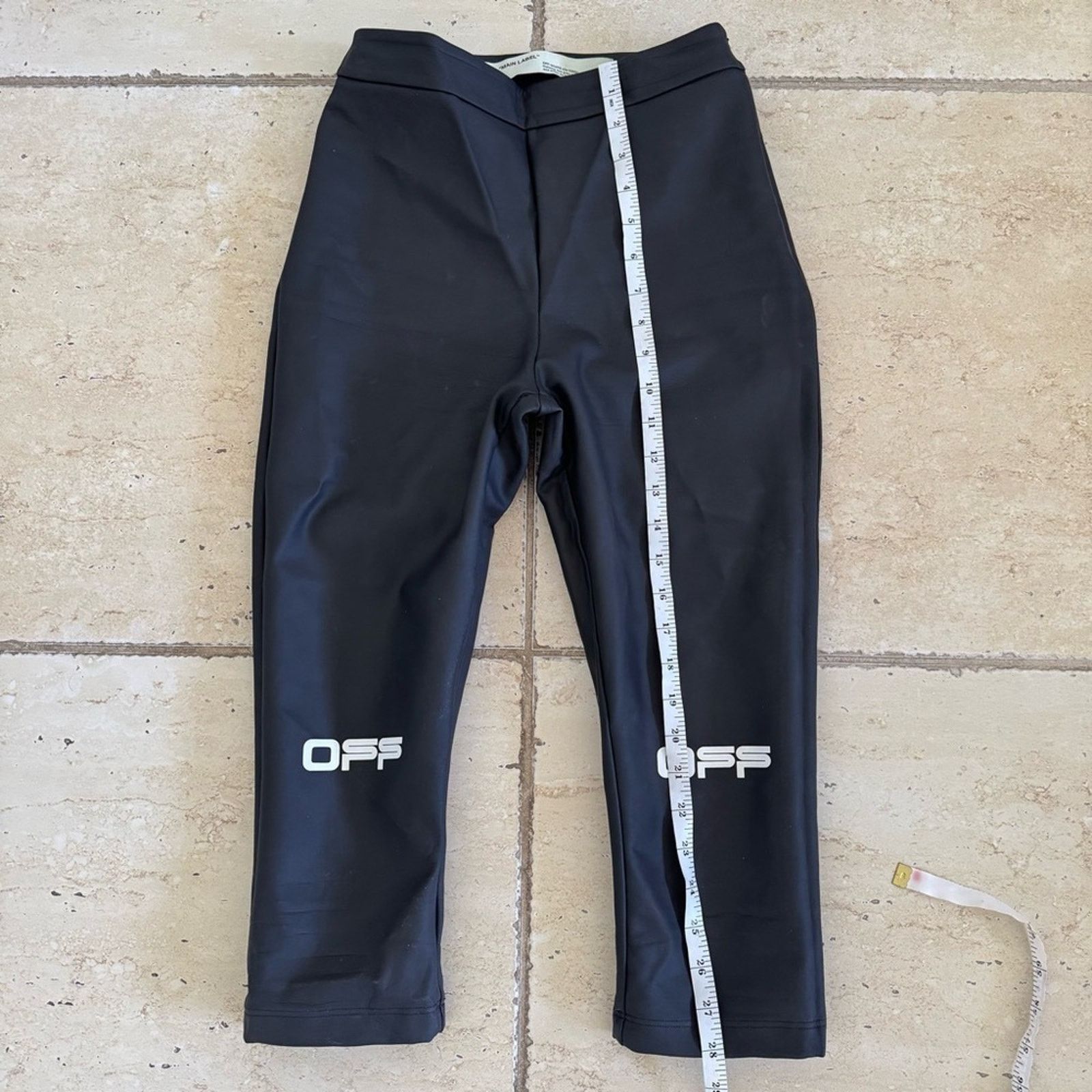 Off-White OFF-WHITE Cropped Leggings, Size 38, Authentic Size 38" / US 16 / IT 52 - 15 Thumbnail
