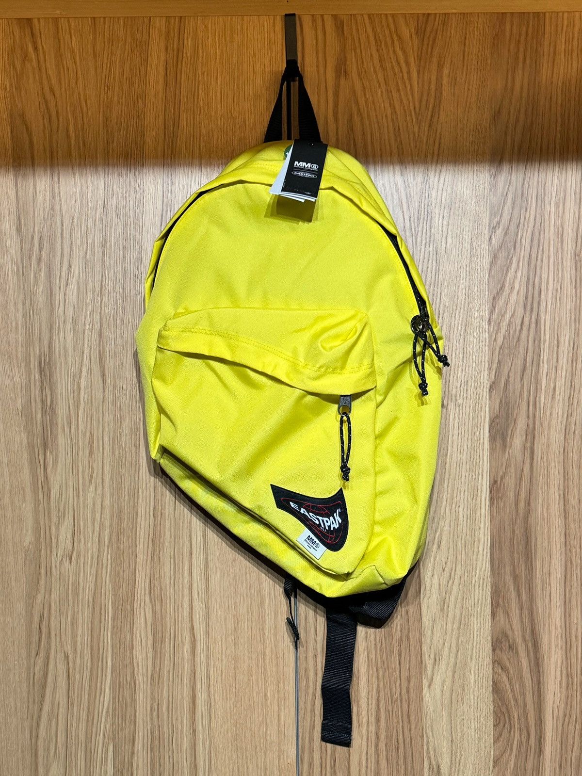 image of Eastpak x Maison Margiela $265 New Melting Dripping Bag Backpack Book Morphing in Yellow, Men's