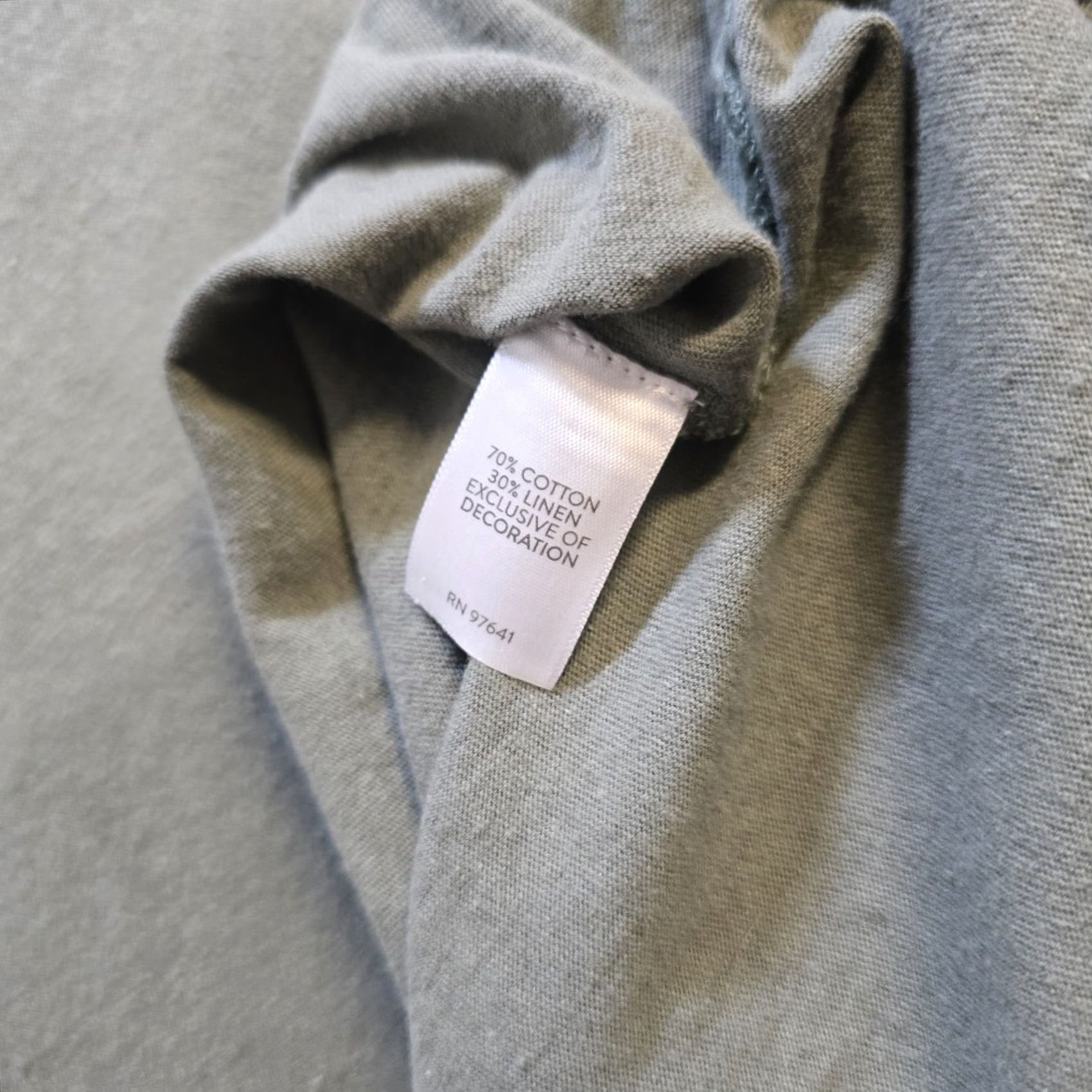 J. Jill J Jill Top Women XL Green Linen Blend Tunic 3/4 Sleeve V-Neck Stretch Casual Capsule Blouse Shirt Womens Size XL / US 12-14 / IT 48-50 - 7 Thumbnail