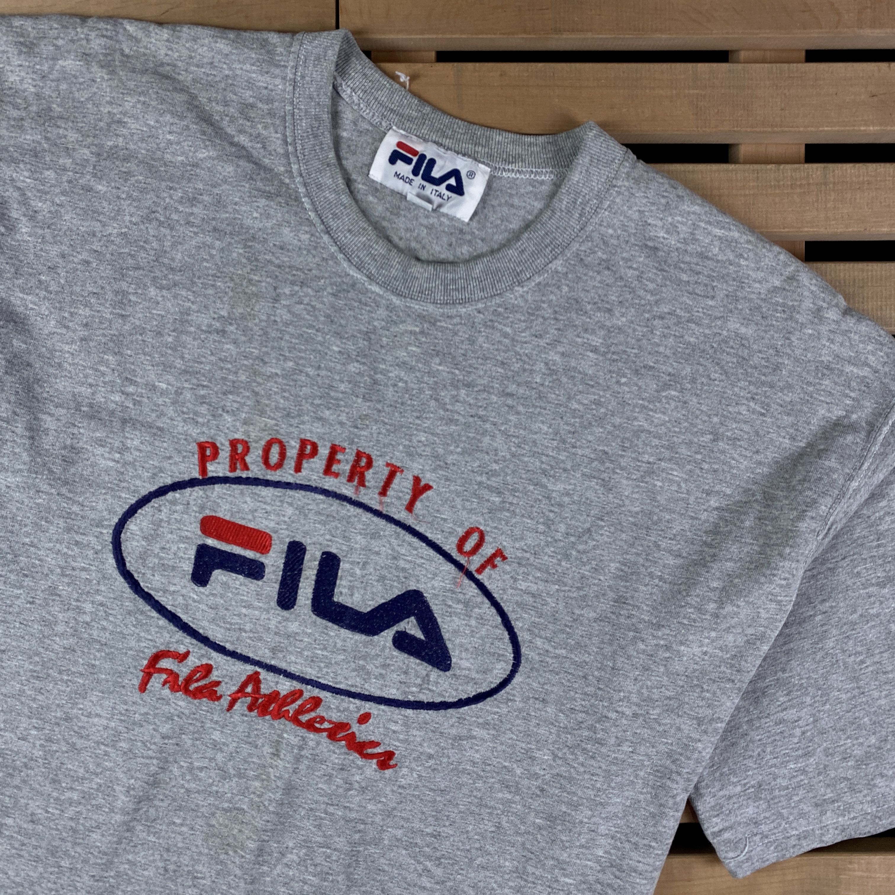 Fila × Vintage Mens T-Shirt Short Sleeve Fila Vintage Big Logo Size XL Size US XL / EU 56 / 4 - 2 Thumbnail