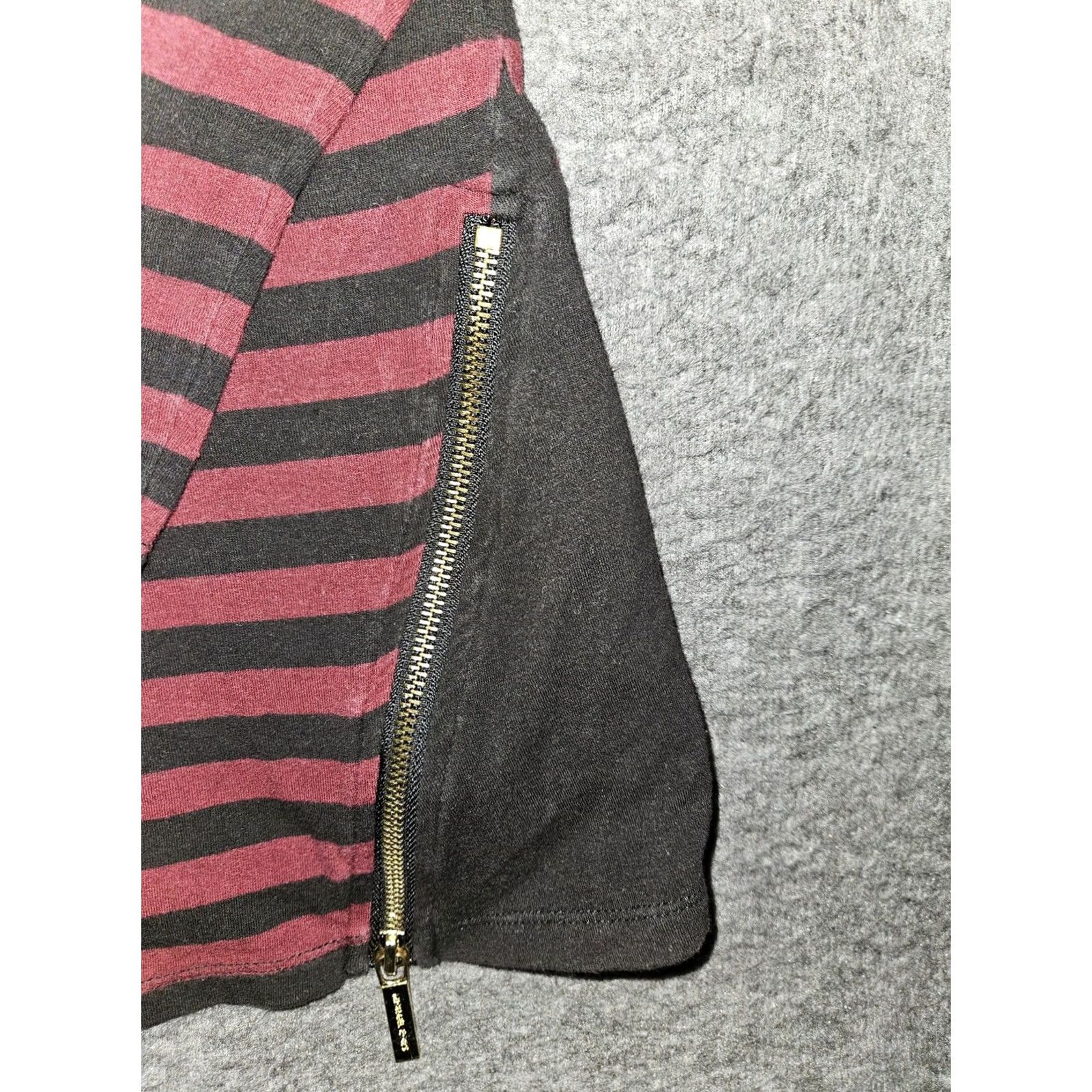 Michael Kors Michael Kors Shirt Womens Small Striped Long Sleeve Zipper Tunic Top Size S / US 4 / IT 40 - 3 Thumbnail