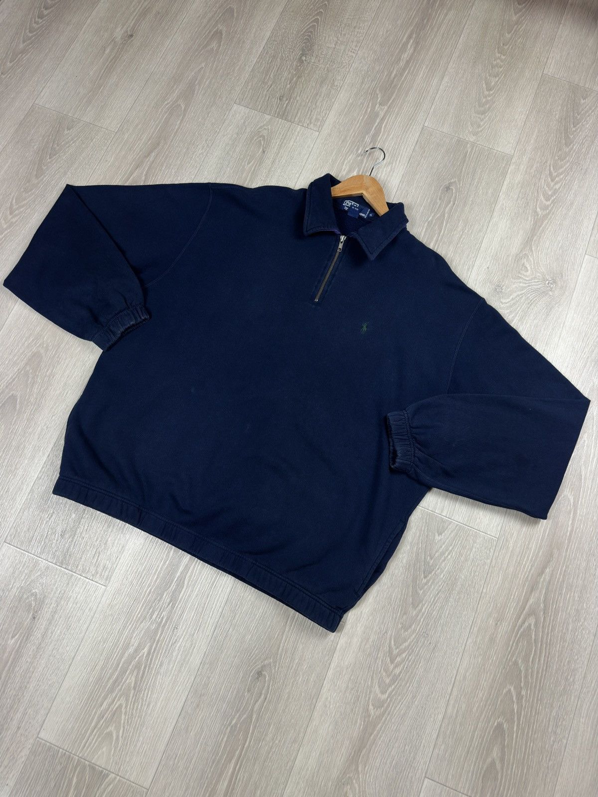 Polo Ralph Lauren Vintage Polo Ralph Lauren Collared 1/4 Zip Fleece Jacket Size US XL / EU 56 / 4 - 3 Thumbnail