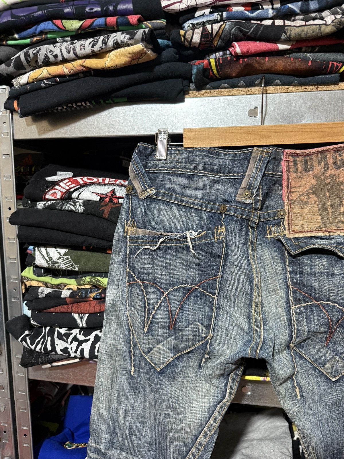 Japanese Brand Vintage Avant Garde Tough Jeansmith 3D Jeans Archive Y2K Size US 30 / EU 46 - 6 Thumbnail