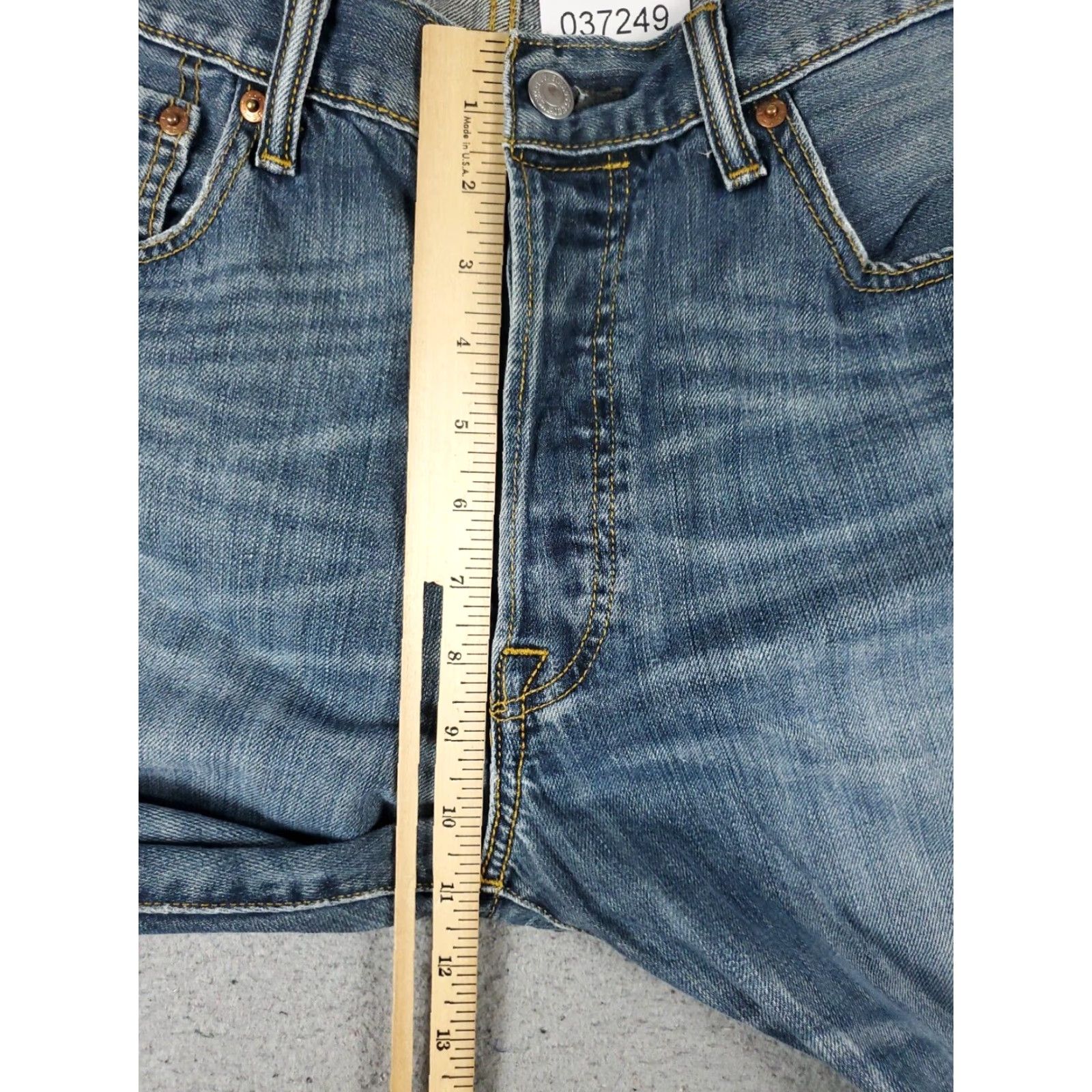 Levi's Levis 501 Mens Jeans Blue Straight Leg Denim Pants Size 34x29 Size US 34 / EU 50 - 3 Thumbnail